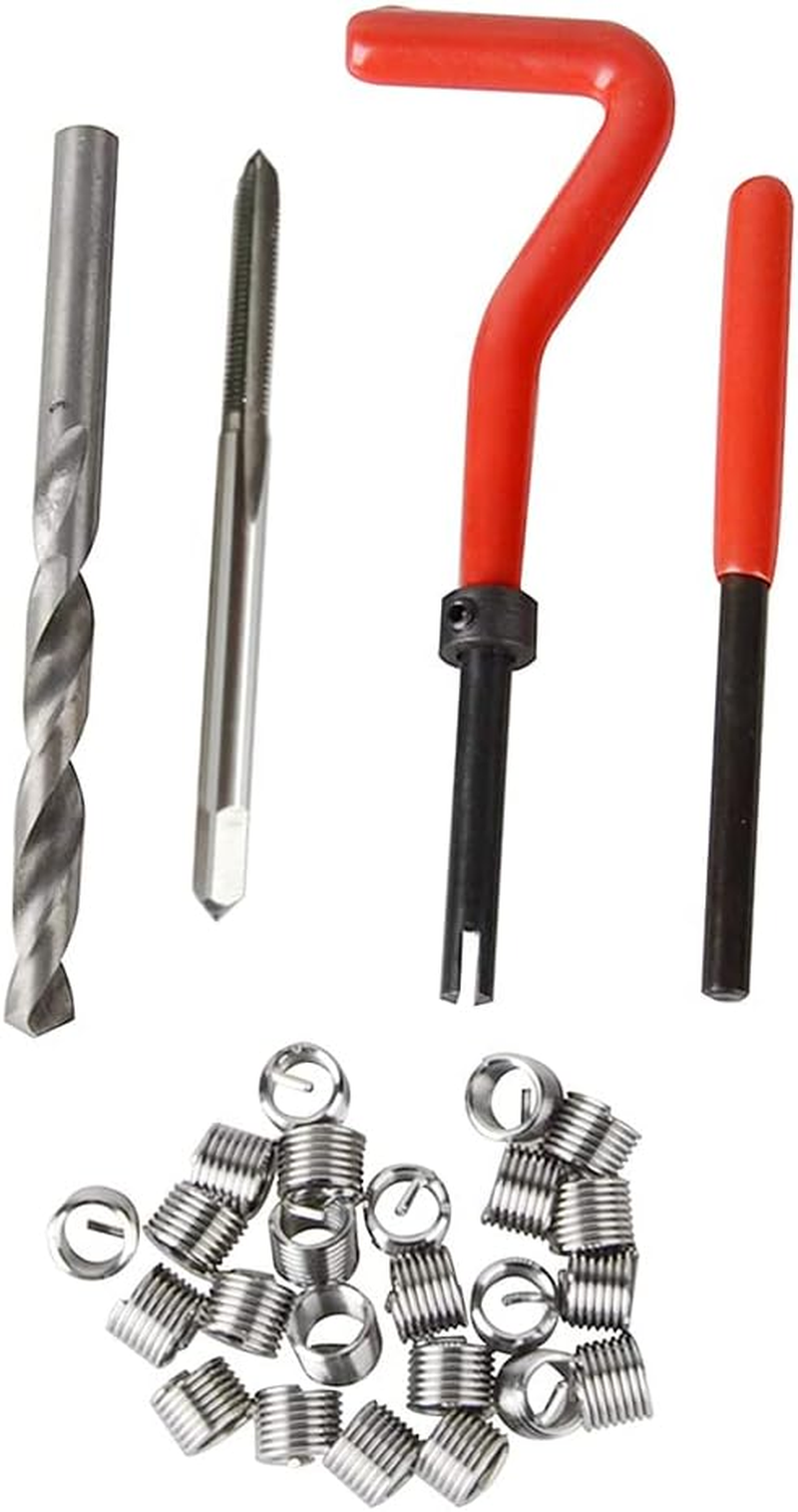 30Pcs Metric Thread Repair Insert Kit M3 M4 M7 M9 M11 Car Pro Coil Tool M4*0.7 image number 3