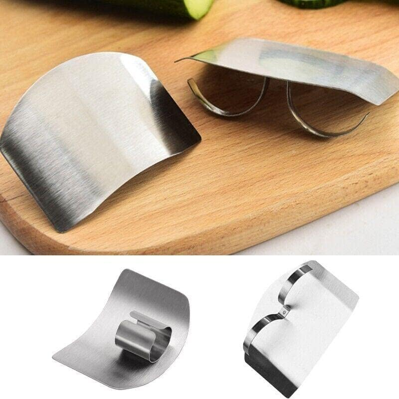 AIMALL Kitchen Slice-Knife Cut Hand Guard Stainless Steel Safe Tool Finger Protector, Durable Tool for Fruit & Vegetable Preparation image number 6