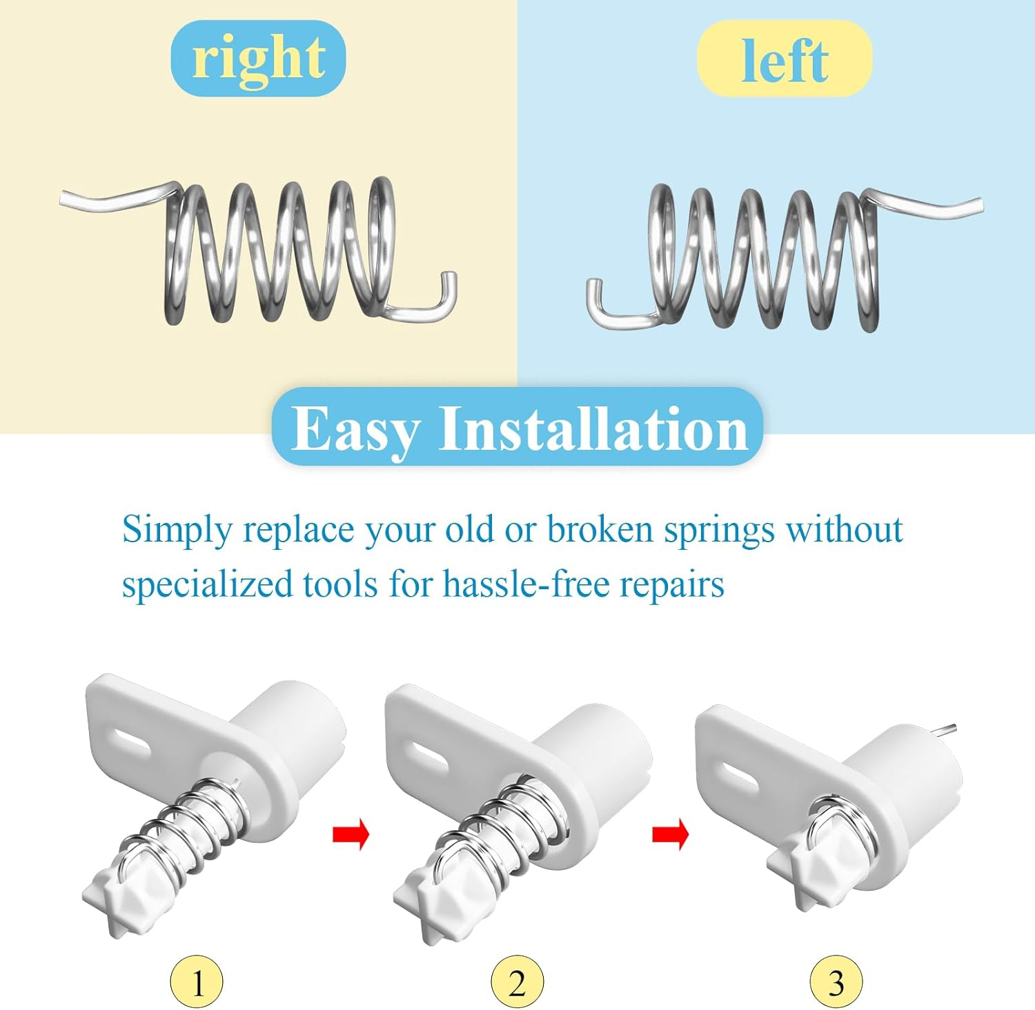 Spring Assembly Kit 3-In-1 Left for Dometic RV Camper Trailer Single Door Fridge Freezer (Spring Combo) image number 2