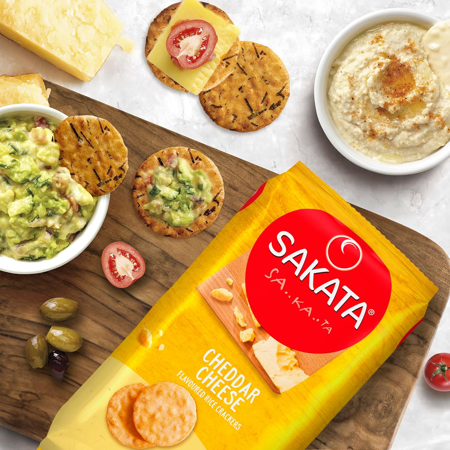 Sakata Cheddar Cheese Flavoured Rice Crackers 90 G