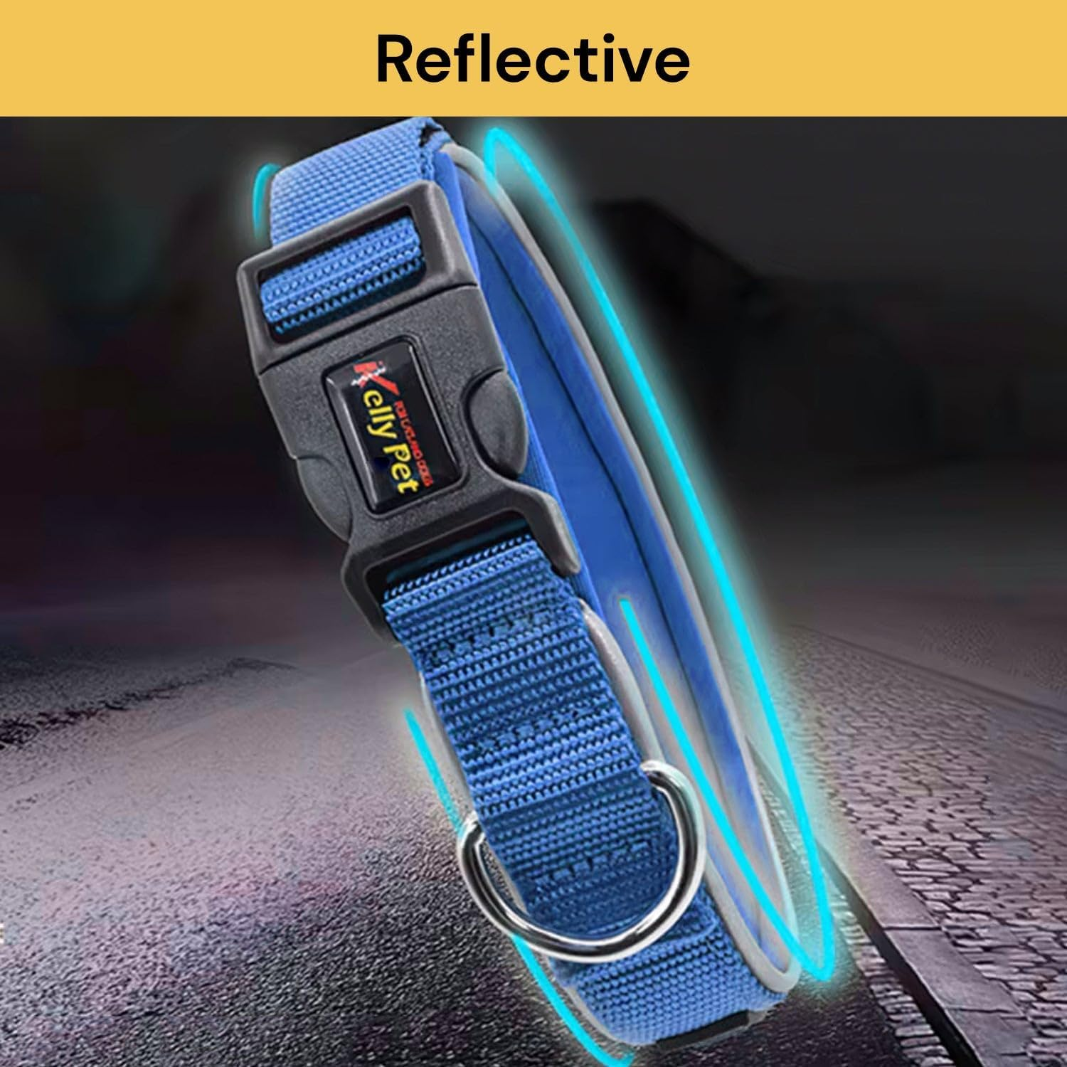 EZONEDEAL Heavy Duty Dog Collars for Medium Dogs - Nylon Puppy Collar, Medium Dog Collar, Pet Collar Suitable for Most of Male Female Dogs - Adjustable Breathable (Medium, Orange) image number 5