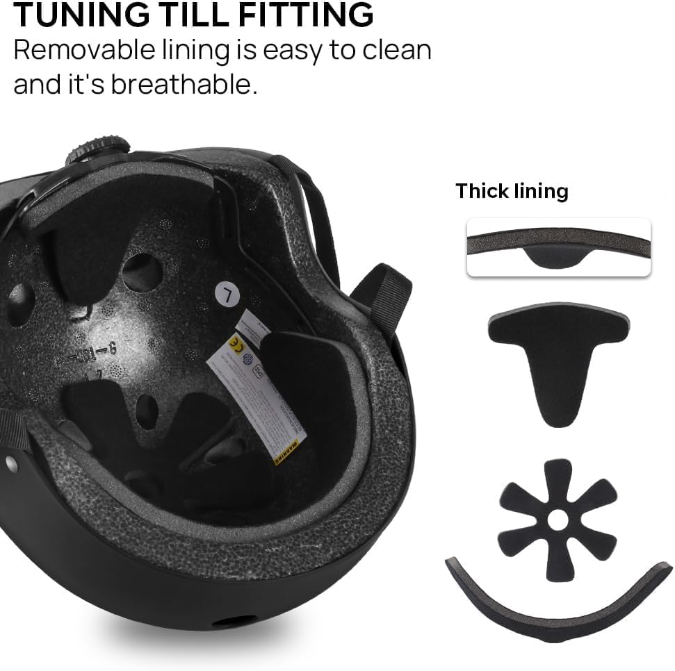 KIRLI Skateboard Helmet - Lightweight, Adjustable & Ventilated Helmet for Scooter, Roller Skate, Inline Skate image number 7