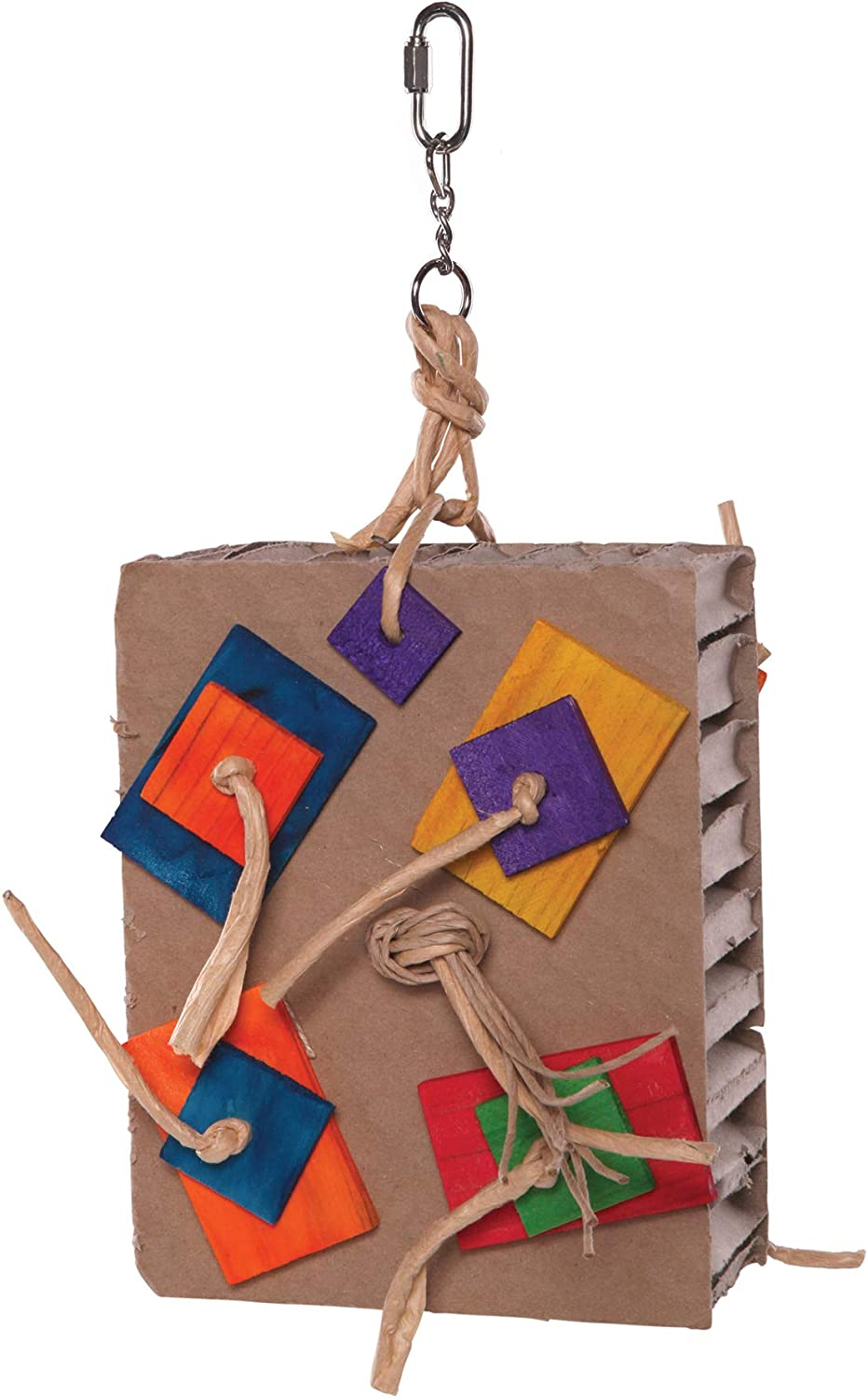 Kazoo 14589 Cardboard Activity Board Bird Toy, Assorted, Medium