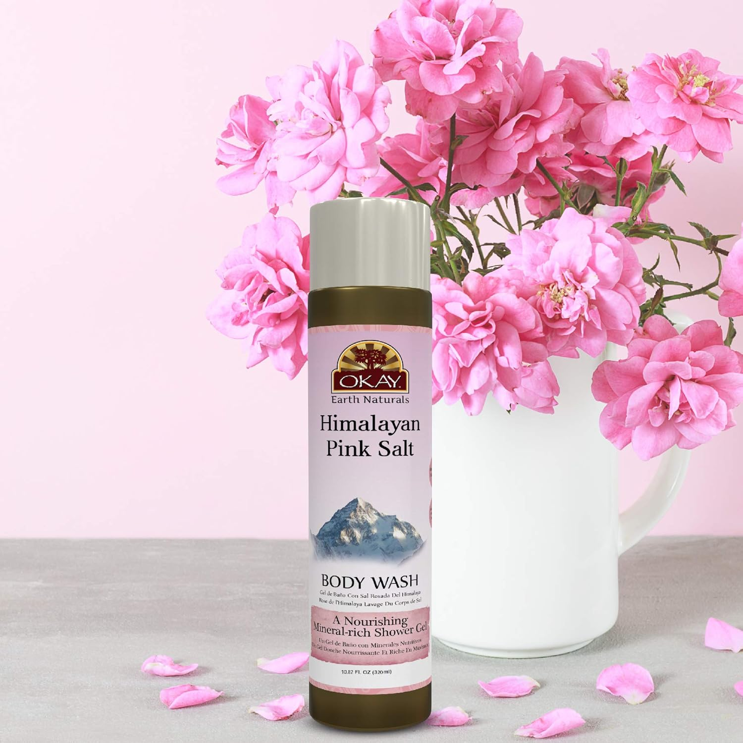 OKAY Pure Naturals OKAY Pure Naturals Himalayan Pink Salt Body Wash, 10.82 Ounce,