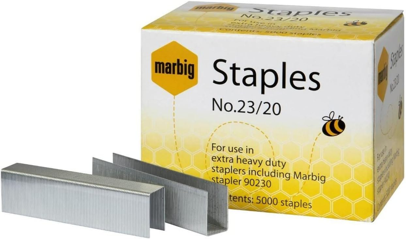 Marbig Staples 23/8Mm Box 5000 H/Duty