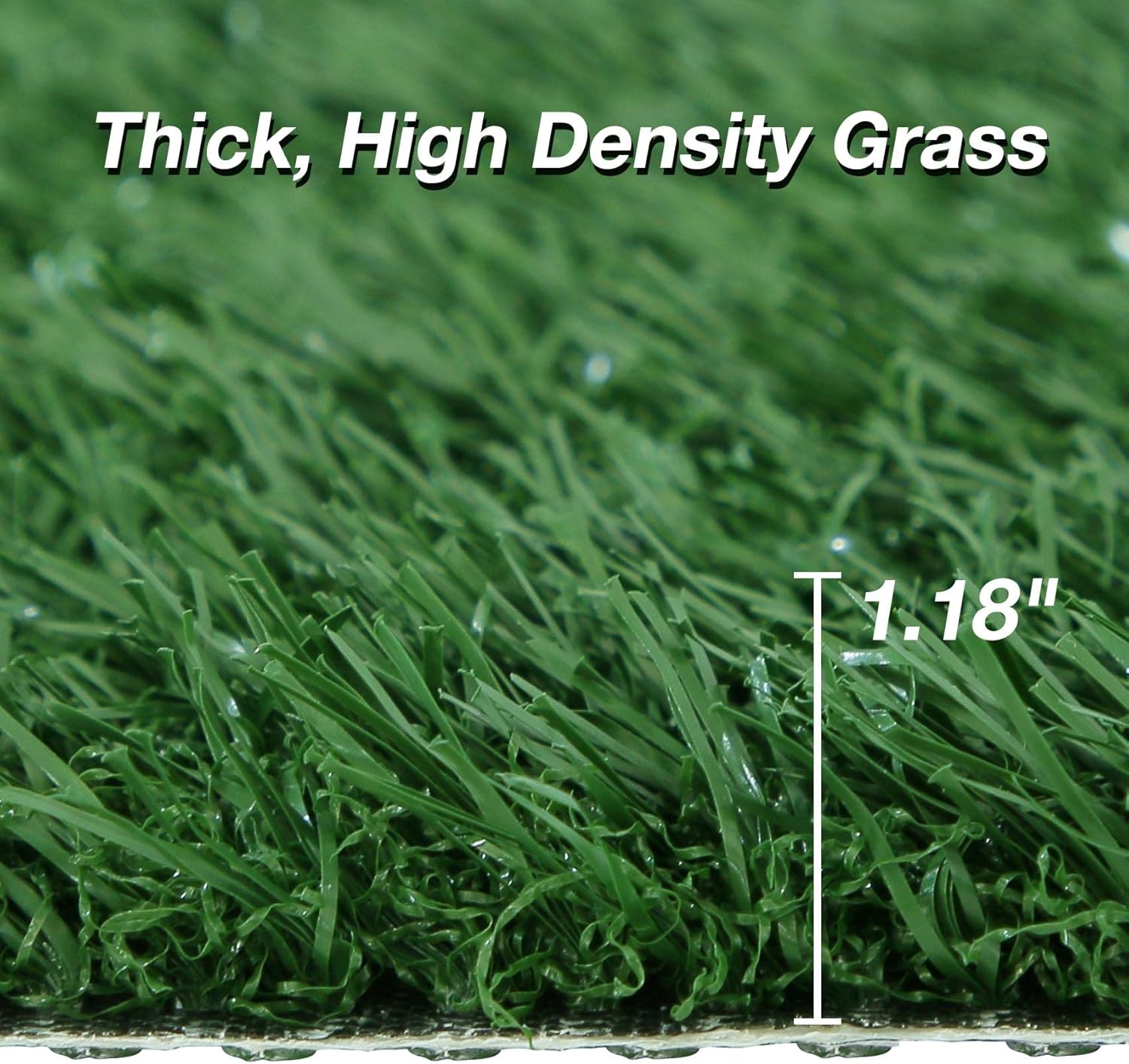 GLOBREEN Artificial Dog Grass Pee Pads 28" X 18", Large Puppy Training Turf for Potty Tray, Reusable Pet Fake Grass with Drainage, 2 Packs image number 3