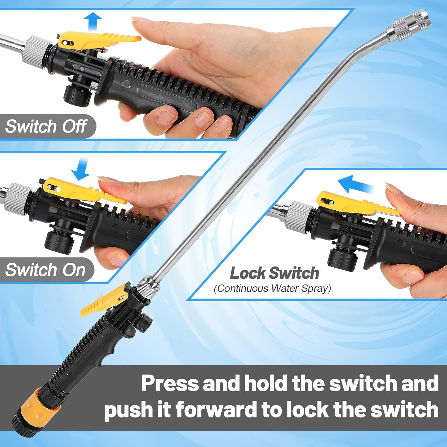 RV Water Heater Tank Rinser - Powerful Cleaning Hot Water Flush Wand, Travel Trailers Camper Water Tank Sediment Scale Cleaner Spray Flusher Accessory Essentials image number 2