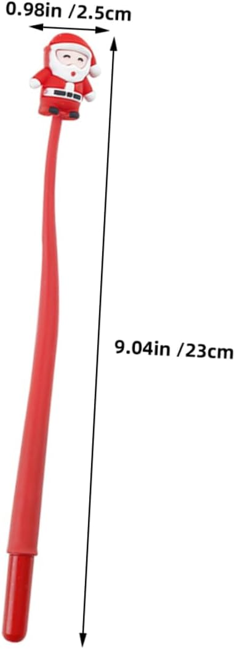 Operitacx 4Pcs Christmas Cartoon Gel Writing Pen Cute Student Office School Supplies Xmas Santa Prize Presents image number 2