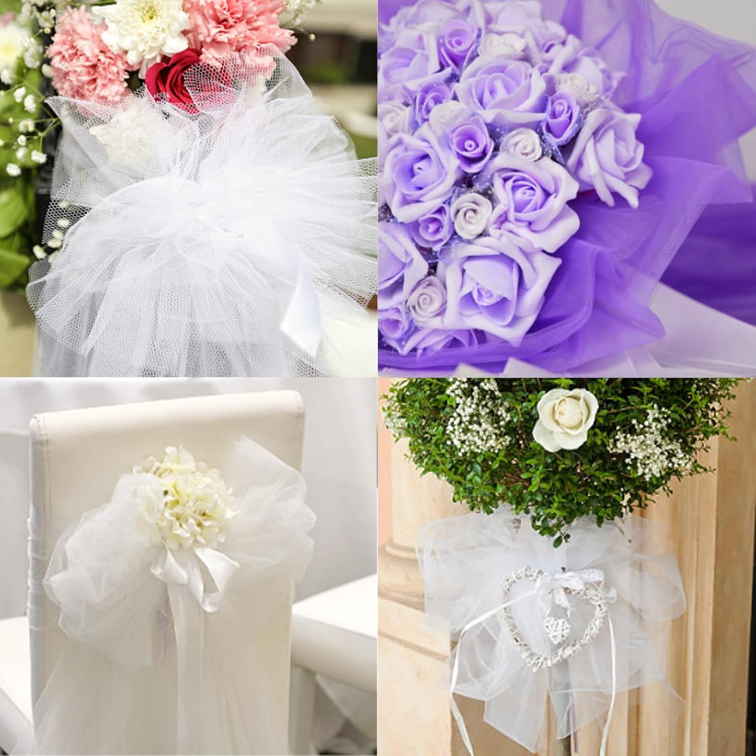 Royal Blue Tulle Fabric Roll - 6 Inch X 25 Yards Tulle Ribbon for Gift Wrapping DIY Crafts Party Decorations and Making Ponchos and More