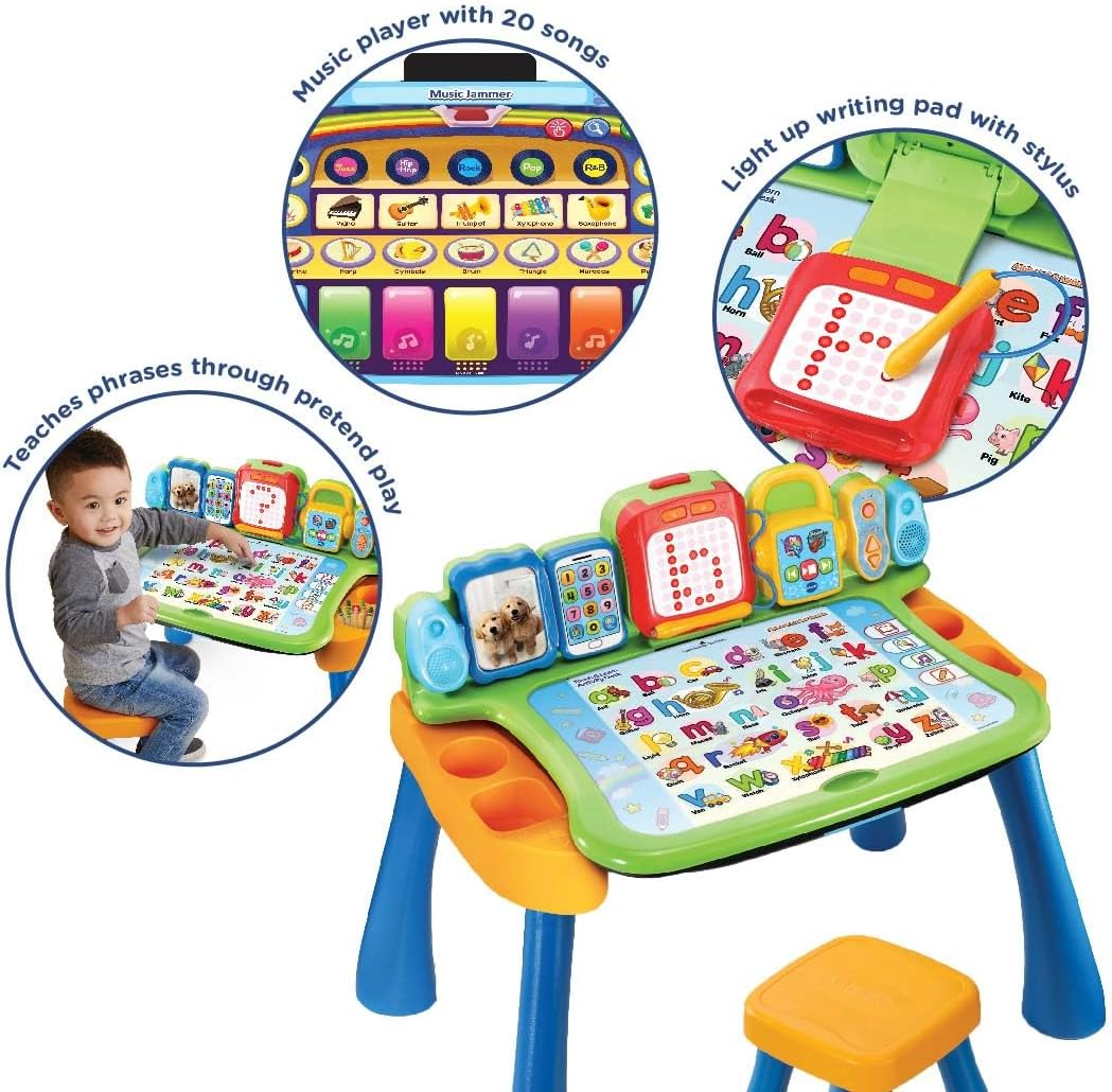 Vtech Touch and Learn Activity Desk - Educational Interactive Activity Desk - 195803 - Multicoloured image number 3