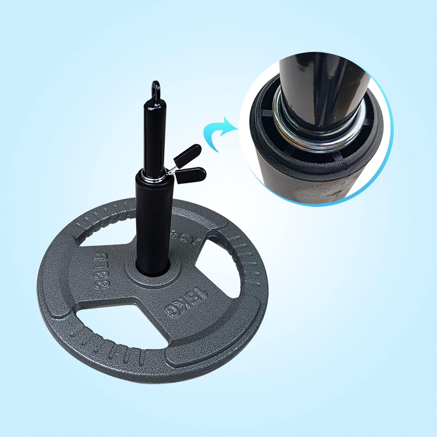 KORIKAHM Fitness Loading Pin for LAT Pulldown Cable Pulley System, Cable Machine Attachment Weight Pin Fit 1 Inch and 2 Inch Weight Plate for Strength Training image number 4