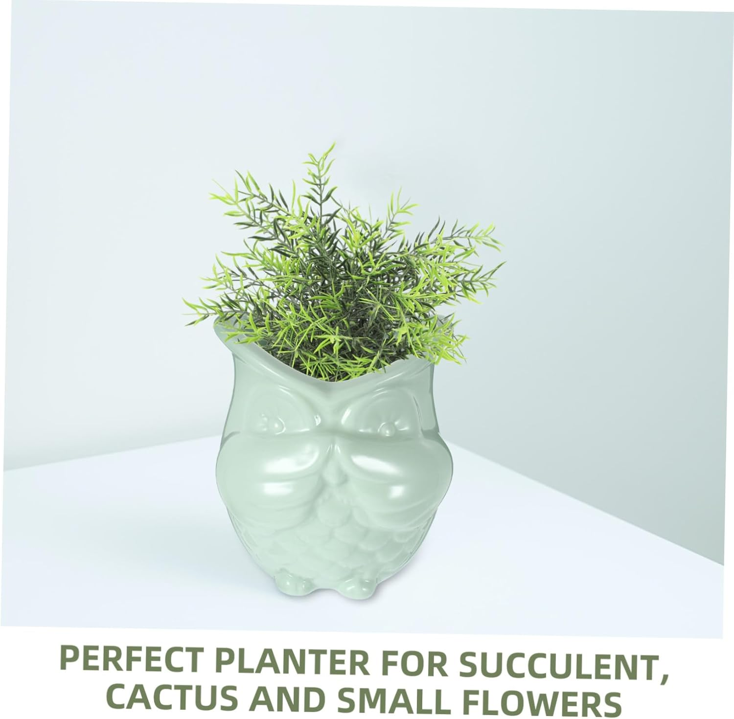 Owl Design Succulent Pot Ceramic Flower Pots for Home Decorative Cactus Planter image number 4