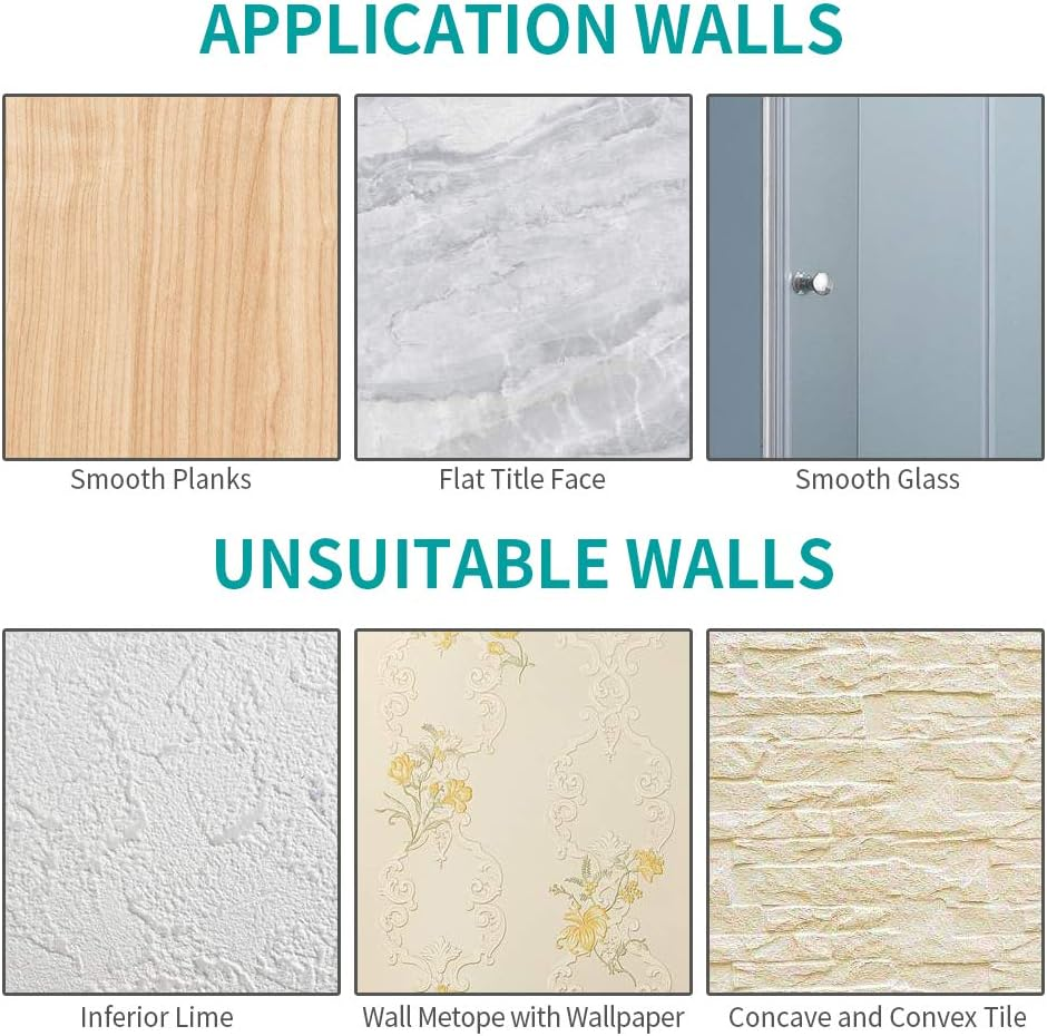 MIAOHUI 6 Pcs Kitchen Towel Holder, Dish Towel Hooks Wall Mounted, Self-Adhesive Towel Hanger, Ideal for Bathroom, Shower, Home, Outdoor, No Drilling Required (Chrome & Black) image number 2