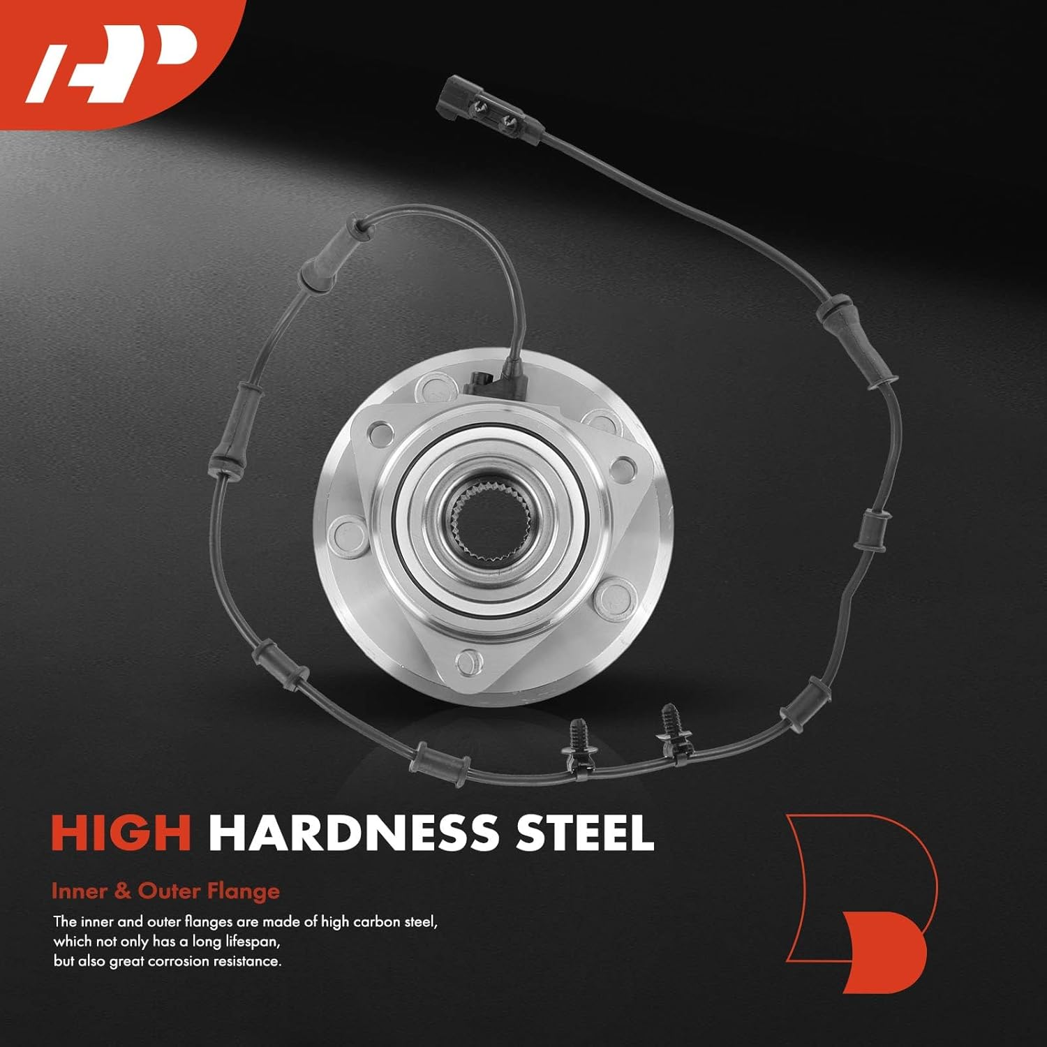 A-Premium Front Wheel Bearing and Hub Assembly with ABS & 5-Lug Compatible with Jeep JK Series - Wrangler 2011-2017, Wrangler JK 2018 image number 5