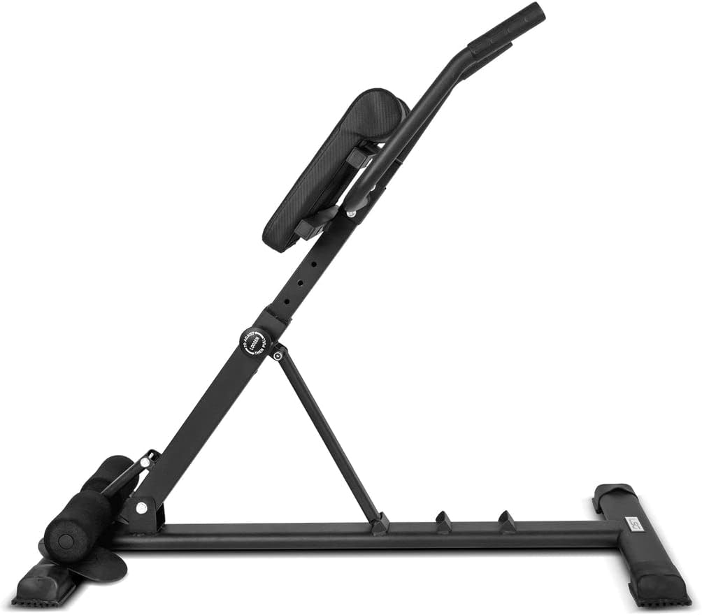 LSGGRC-09 Hyperextension Adjustable Roman Chair with 7 Adjustable Levels 3 Levels of Angle Adjustment Heavy-Duty Steel Tubing Gripped Foot Plate Padded Leg Rollers 18-Guage Steel Frame High-Density Foam image number 1