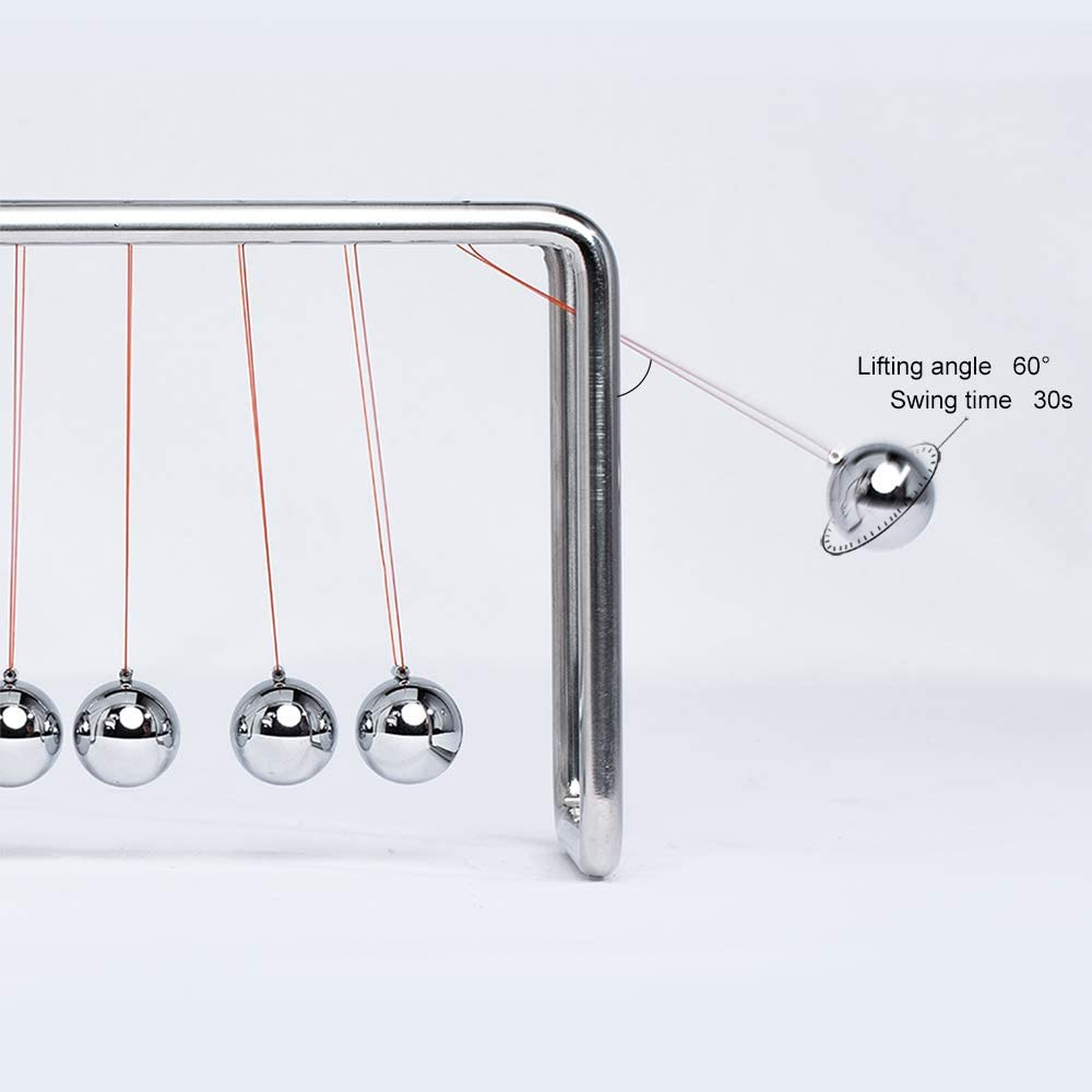 CERROPI Classic 7 Balls Newton'S Cradle (Swing 25S, Metal Stand) image number 2