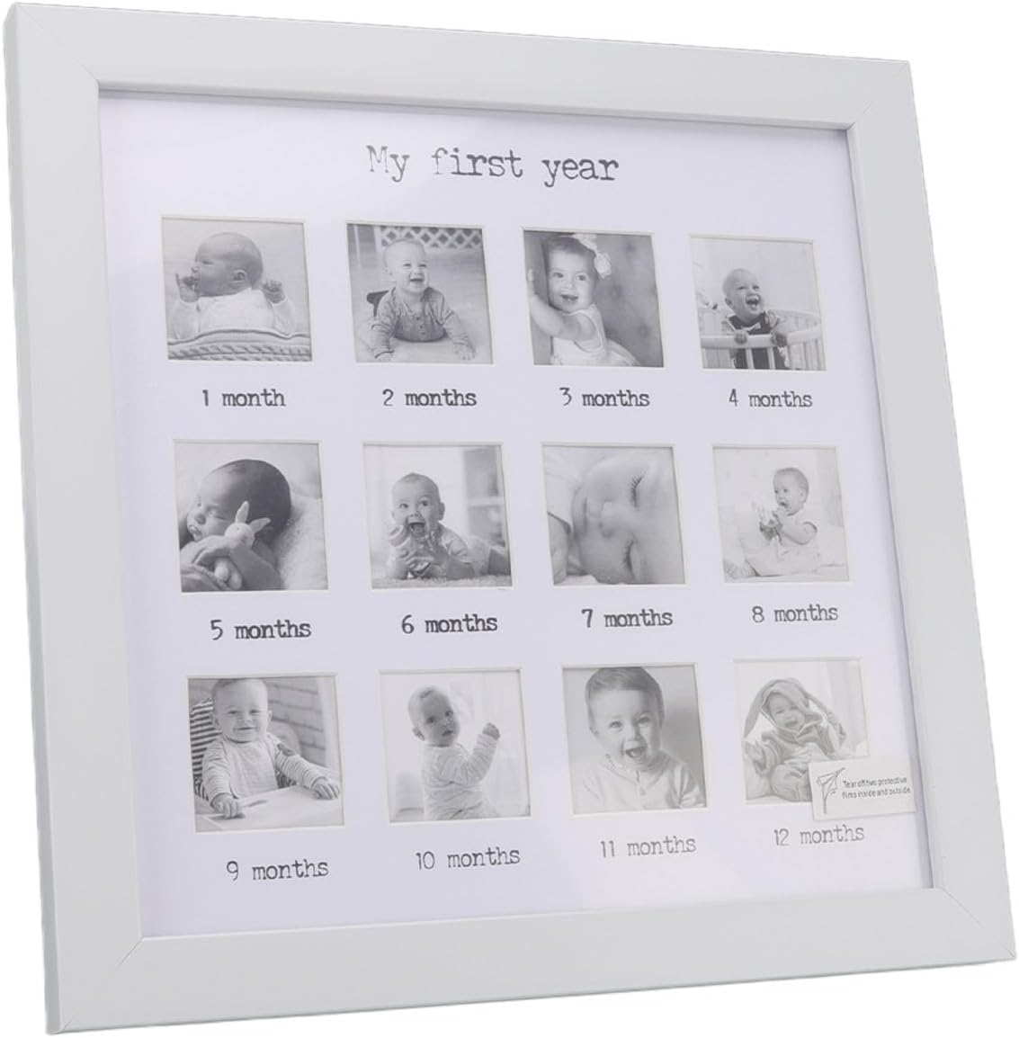 Baby First Year Photo Frame with Sturdy Material, Growth Record, Placement, Easy to Use, save Space, Monthly Picture Frame for Baby image number 6