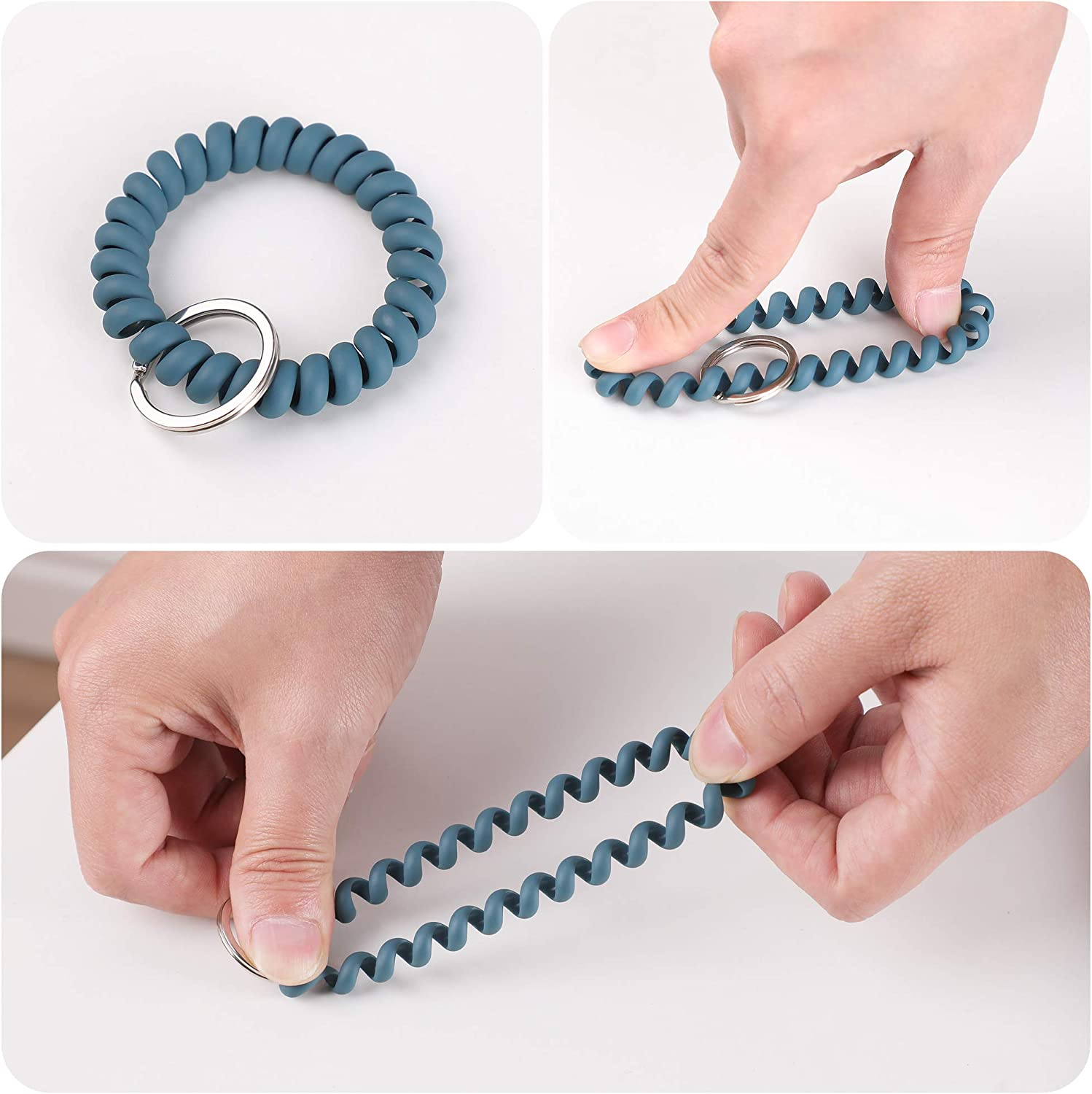 LGEGE Stretchable Wristband Wristlet Keychain image number 7