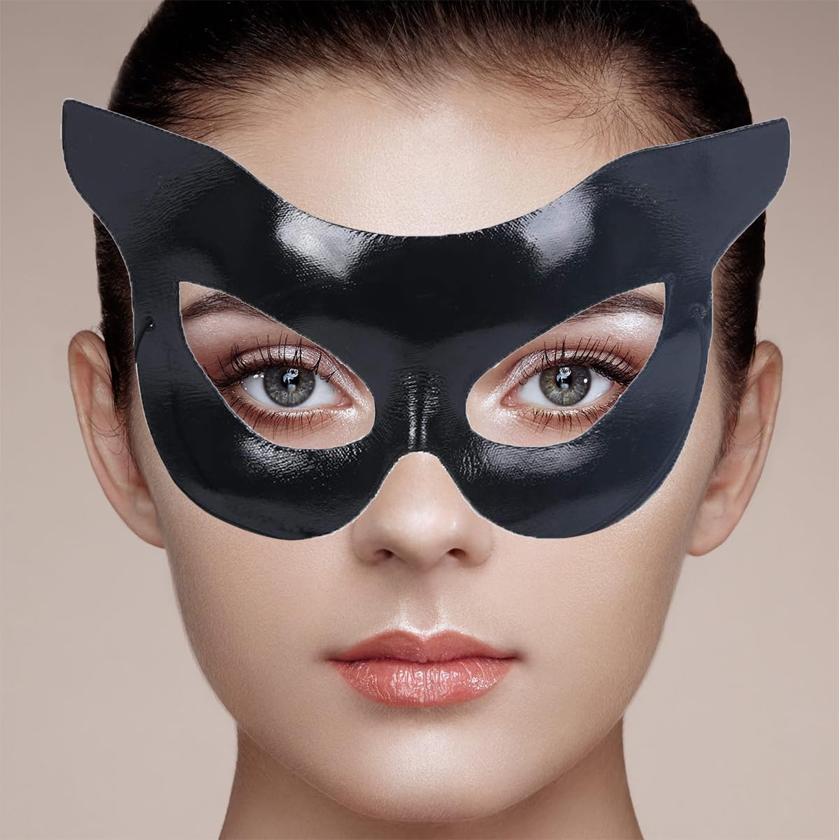 Cat Woman Mask Bastet Mask for Women Halloween Costume Superhero Accessories Eye Cosplay Masquerade Party Sexy Girls Adult image number 1