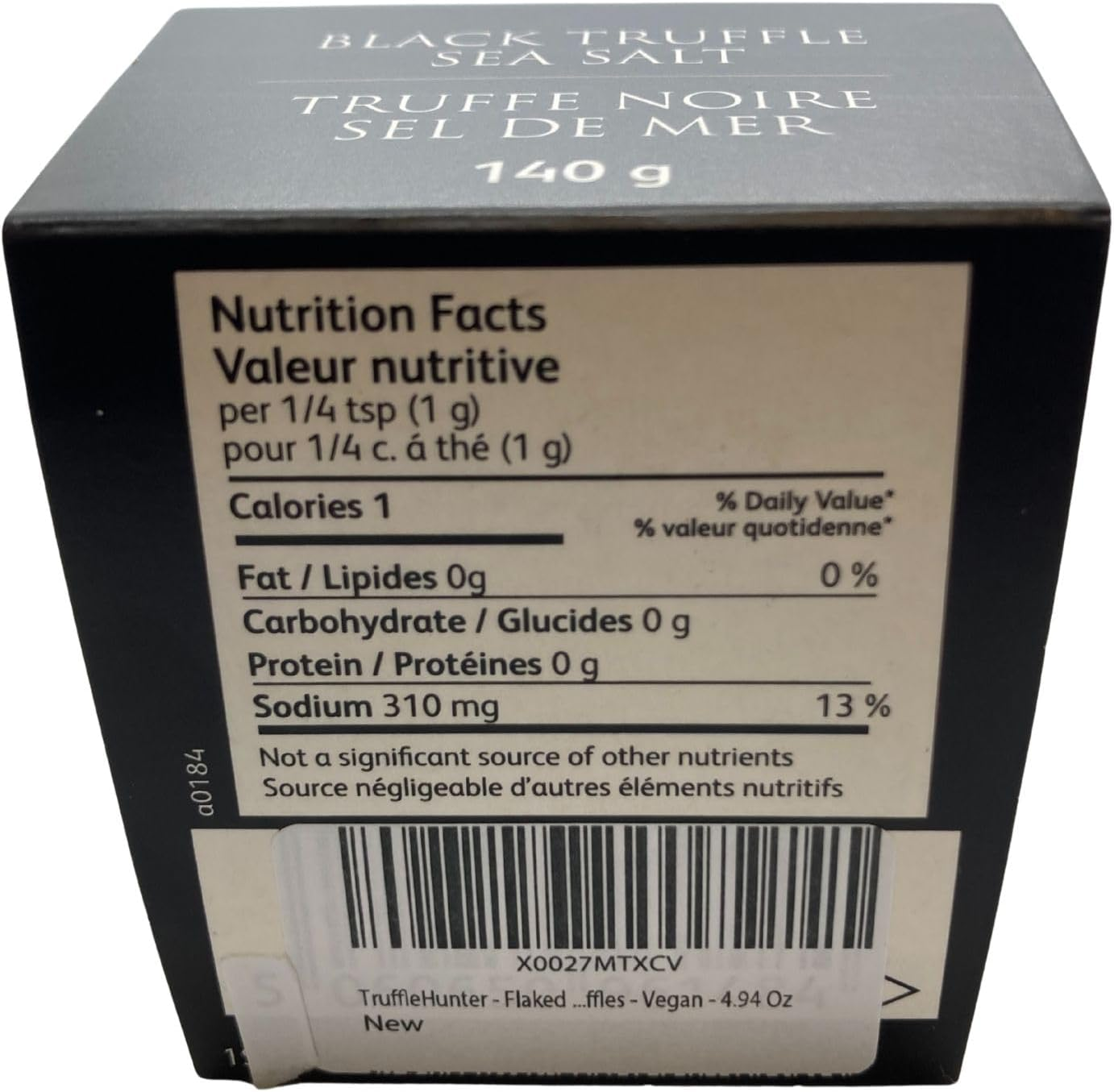 Trufflehunter - Flaked Black Truffle Cornish Sea Salt - Sea Salt Seasoning - 140G image number 2