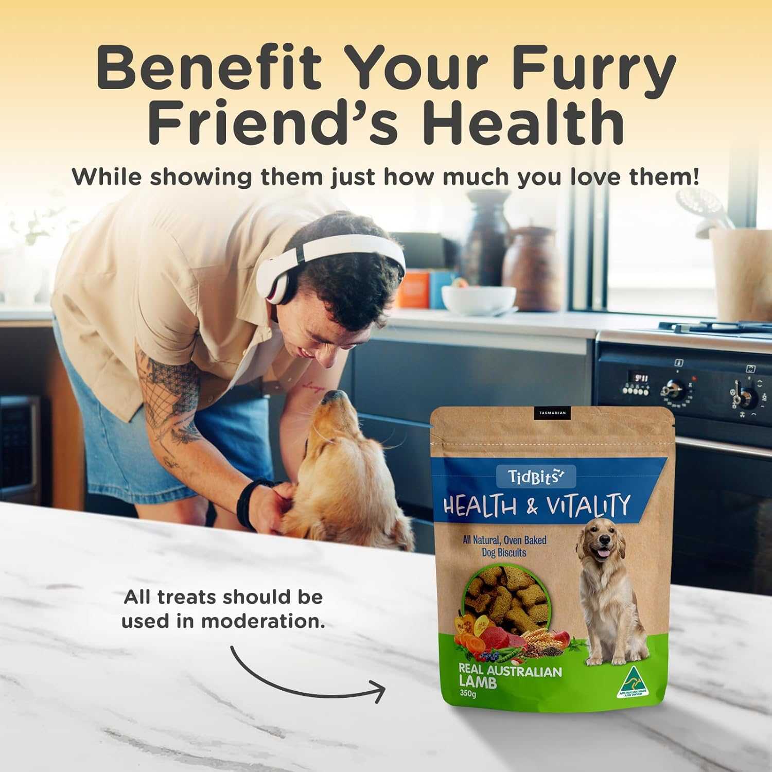 Tidbits Australian Lamb Dog Treats, 350G image number 5