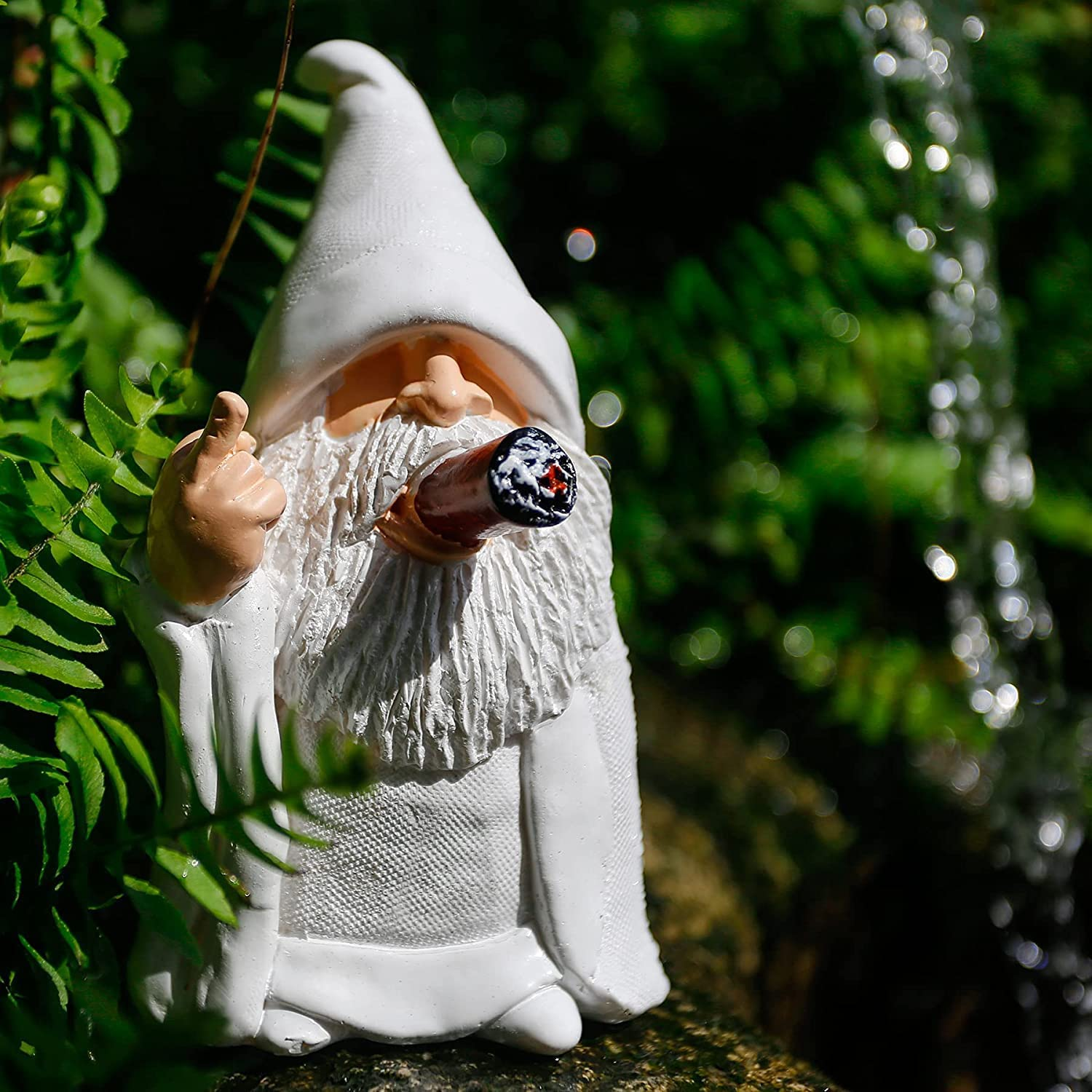 Garden Gnomes Funny Outdoor Gnome Statues 15Cm Garden Gnome Crafts Garden Decor Funny Resin Statues for Lawn Yard image number 4