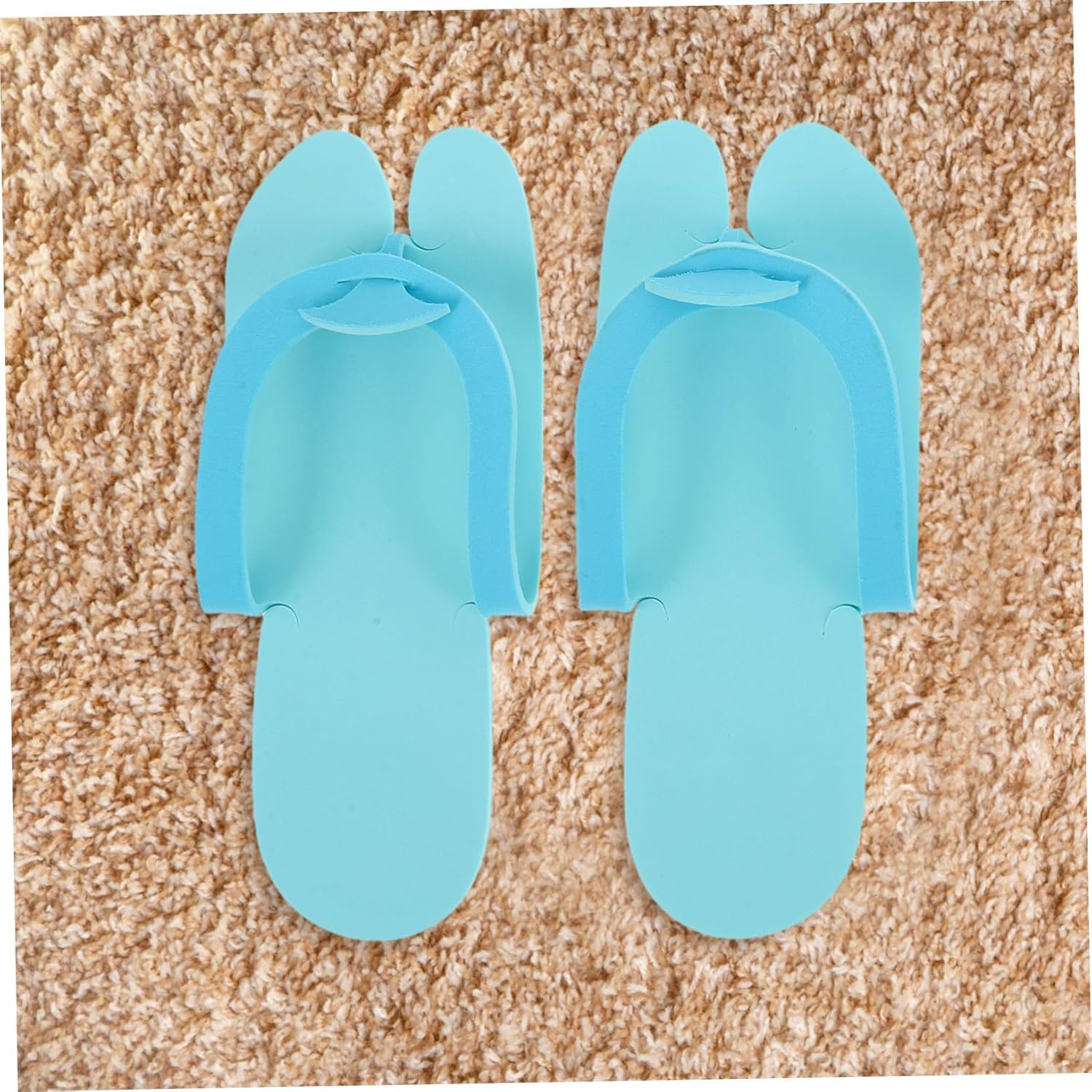 FOMIYES 8Pairs Disposable Slippers for Hotel Spa Bathing Eva Non-Slip Women Travel Guests Home Use image number 6