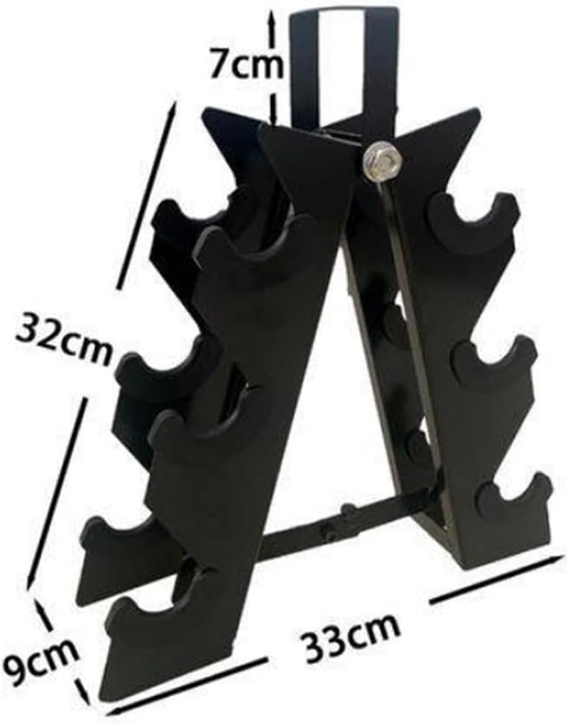 Dumbbell Rack, 3-Layer A-Type Dumbbell Rack, Portable Dumbbell Stand, Small Home Fitness Dumbbell Placement Rack, Dumbbell Holder Storage Rack for Fitness Home Gym image number 6