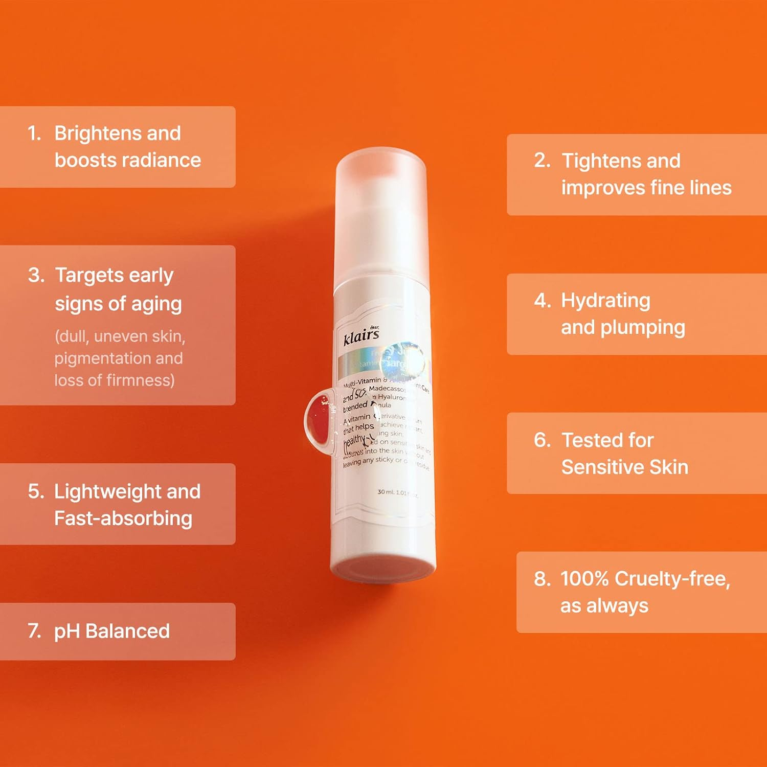 Klairs Freshly Juiced Vitamin Charging Serum 30 Ml image number 4