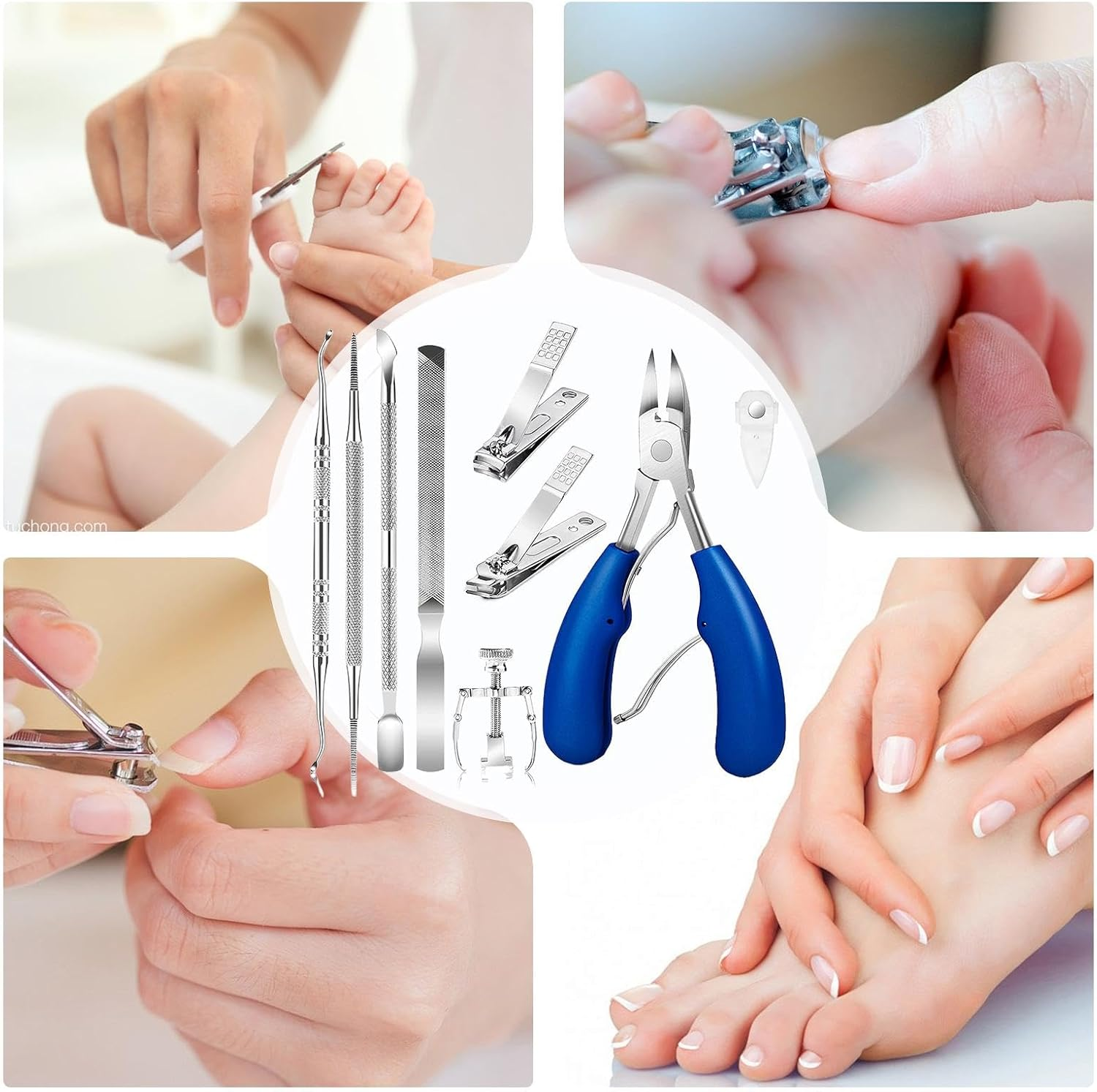 Toenail Clippers for Seniors | Stainless Steel Heavy Duty Toenail Pliers,Women Men Nails Tools Pedicure Equipment for Dirt Cleaning for Business Trip, Dormitory image number 4