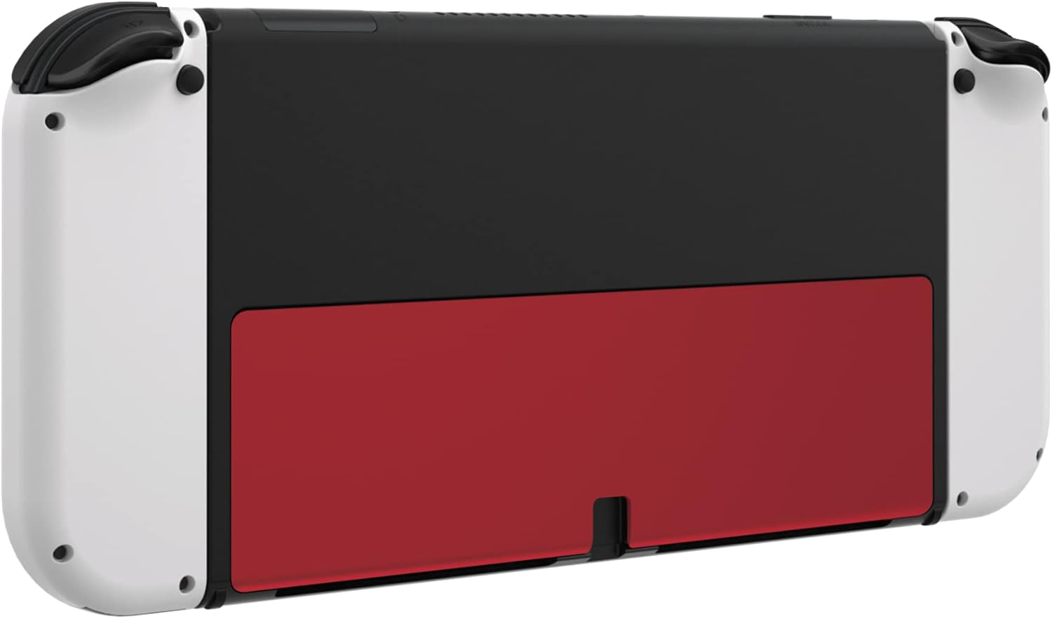 Extremerate Vampire Red Soft Touch Replacement Metal Kickstand for Nintendo Switch OLED Console, Metal Back Bracket Holder Kick Stand for Nintendo Switch OLED - Console NOT Included image number 4