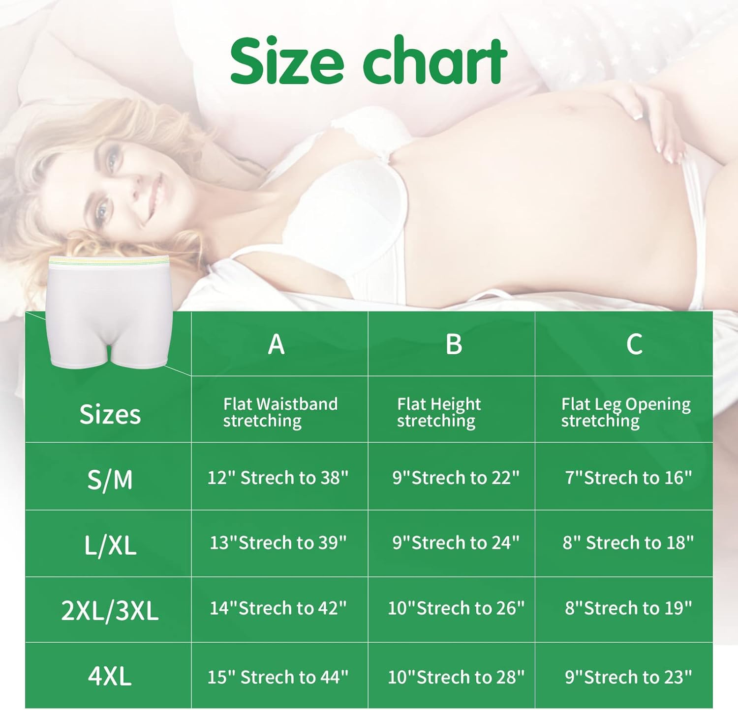 12 Pack Mesh Underwear Postpartum Hospital Provide Washable Breathable Panties Undies for Delivery, Surgical,Traveling, White, 2X-Large/3X-Large (Pack of 12) image number 6