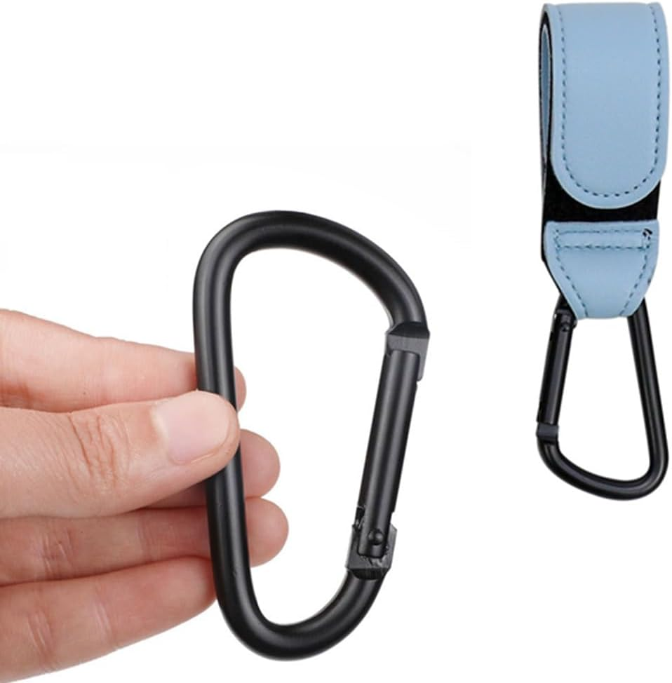 12 Pcs Aluminium Carabiners, D-Clip Spring Snap Hooks for Keychain Clip, Outdoor Camping Hiking Hammock Swing image number 2