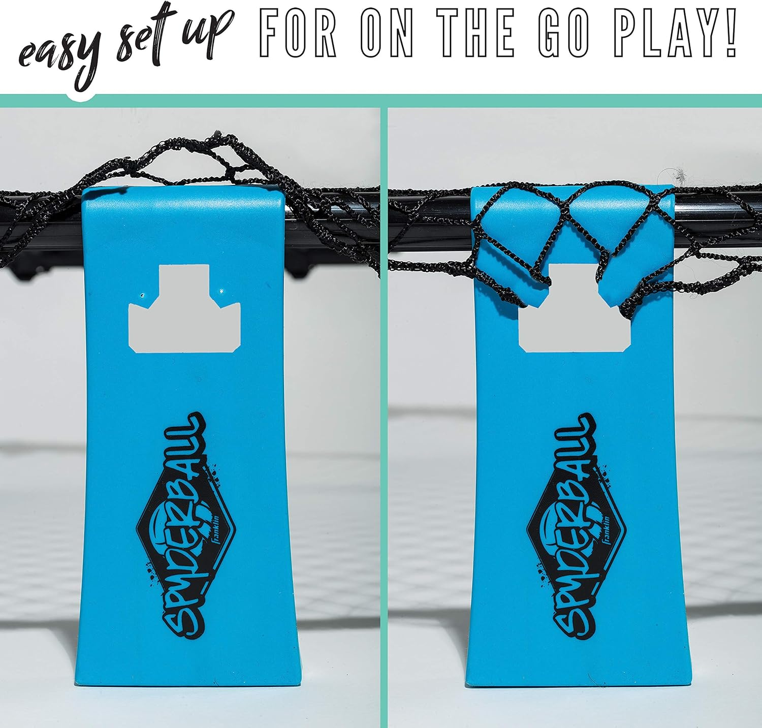 Franklin Sports Spyderball Game Set - Includes 3 Balls, Carrying Case and Rules - Played Outdoors, Indoors, Yard, Lawn, Beach - Durable Tight Net image number 1