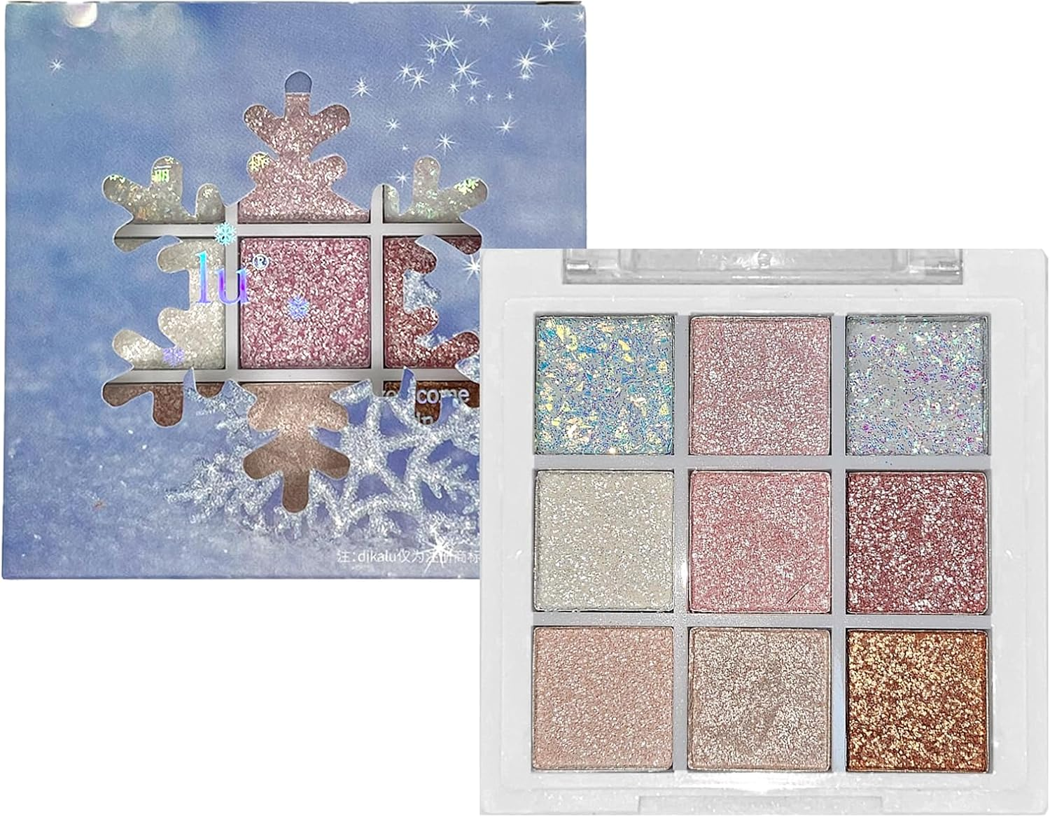 9 Colors Smoky Eye Shadow Palette - Black, Dark Gray, Smokey Goth Makeup - Soft Matte and Shimmer Shades, High Pigment Basic Black White Gray - Perfect for Halloween