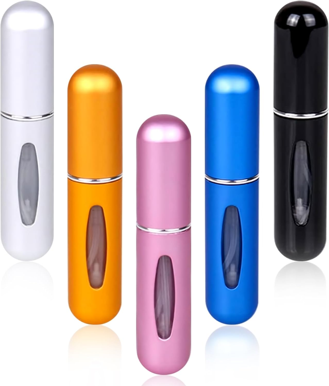 Portable Mini Refillable Perfume, 5Ml Atomizer Perfume Bottle, Refillable Perfume Atomizer Perfume Spray, Scent Pump Case for Traveling and Outgoing (5 Pack) image number 4
