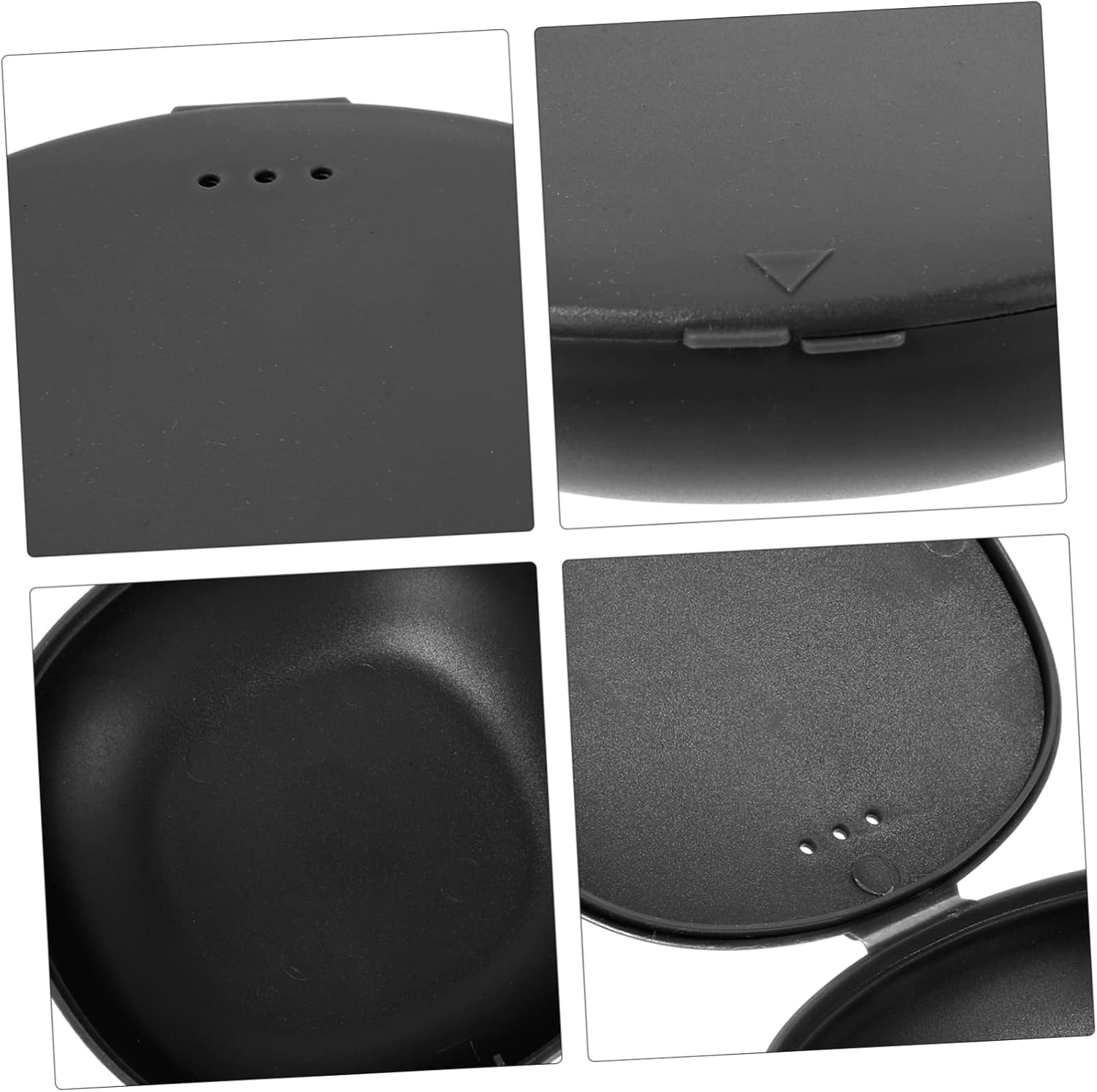 Outanaya Storage Box 2Pcs Plastic Carrying Case Travel Container for Women Period Cups Outdoor Carrier Black image number 2