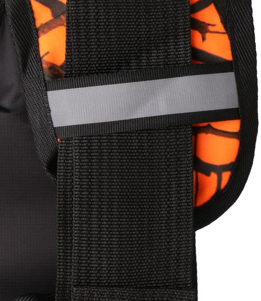 IOIUSKKU Versatile Universal Kayak Canoe Sailing Fishing Life Jacket Buoyancy Aid Adjustable and Secure Fit, Orange Camo