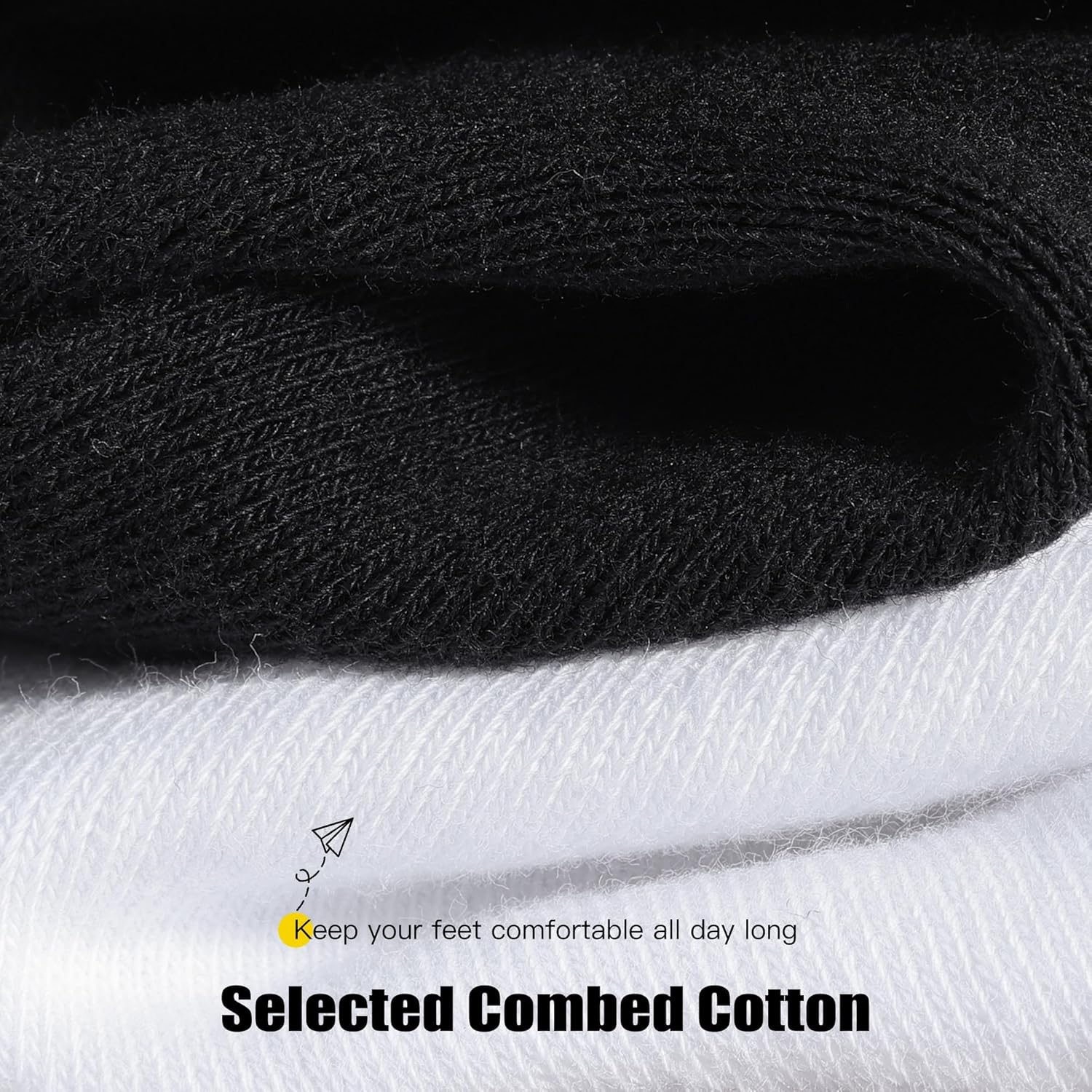 3-6 Pairs Crew Socks Women,Casual Athletic Aesthetic Socks Combed Cotton Socks for Women Granola Girls Clothes