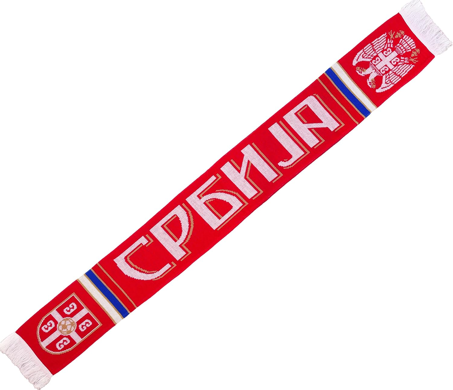 Serbia Soccer Knit Scarf image number 3