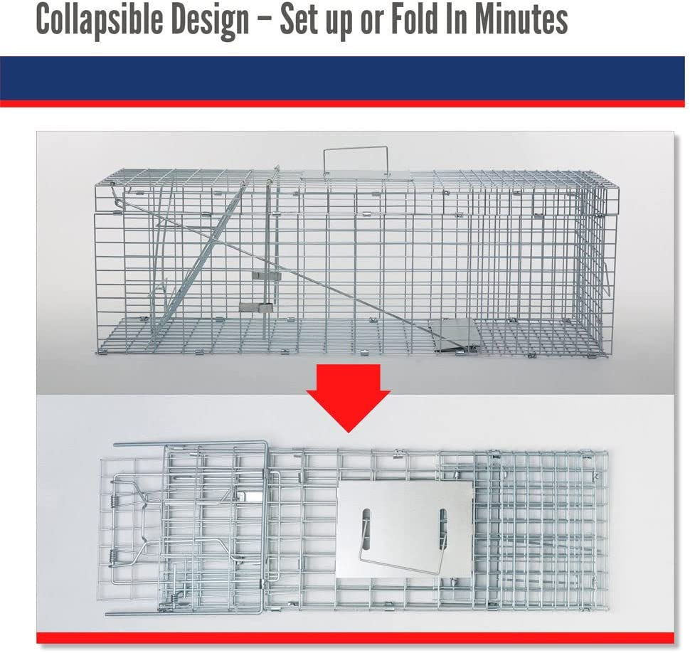 Extra Large Humane Animal Cage Trap Live Catch Possum Rabbit Cat Rat Fox Koala image number 3