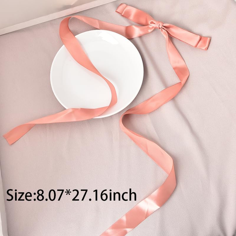 Hair Ribbon Bow Clip for Girls Tassel Ribbon Bowknot Hair Clips with Long Tail Hair Bow Barettes for Women Hair Bows Ties Long Silk Ribbon for Hair Accessories for Wedding Party Decoration image number 5