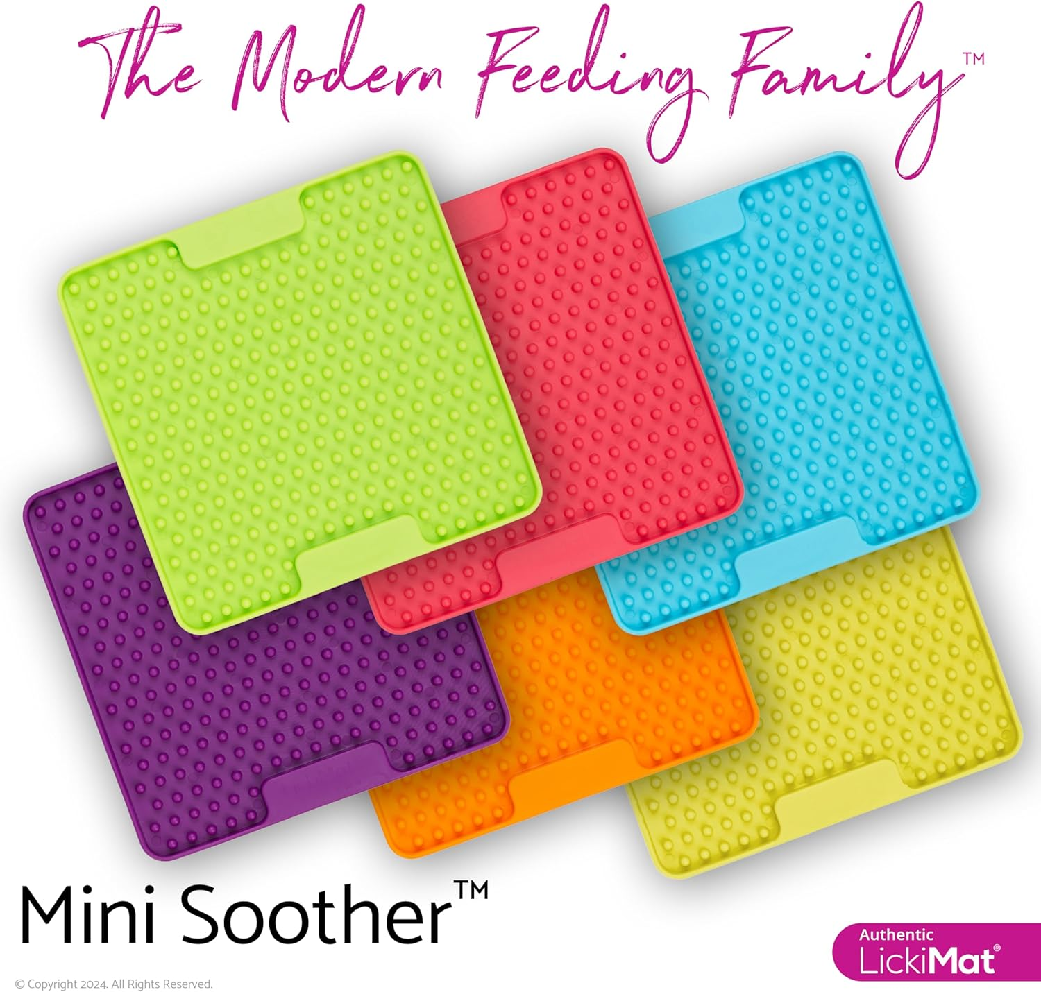 Lickimat Mini Classics - Interactive Pet Feeding Mat for Dogs, Slow Feeder with Modern Design, Enrichment for Family Bonding and Anxiety Relief image number 2