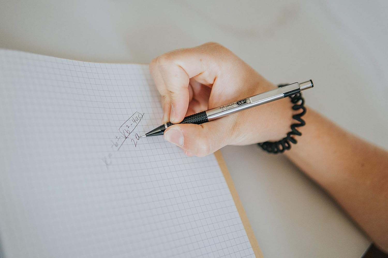 Zebra Pen M-301 Mechanical Pencil, Stainless Steel Barrel, Fine Point, 0.5Mm, Blue Grip, 12-Pack image number 6