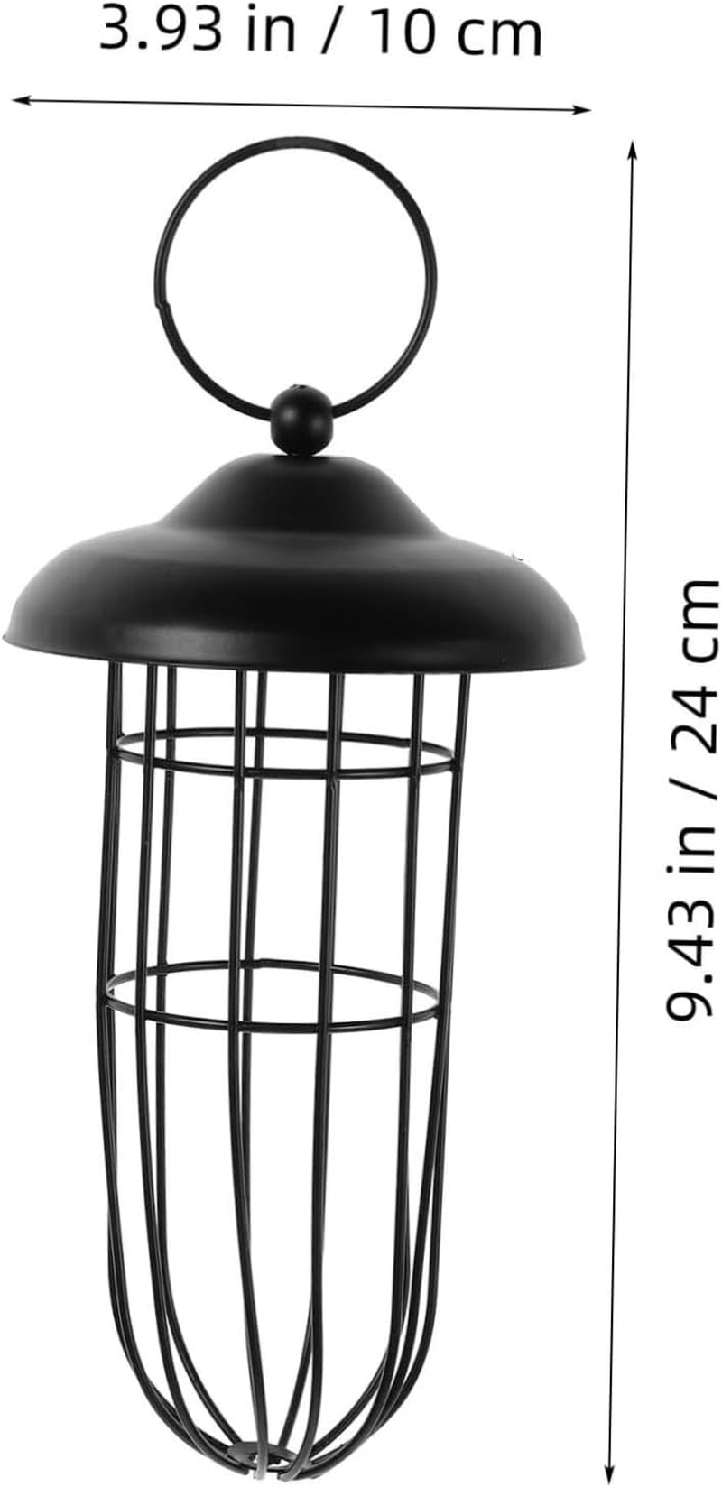 Ipetboom Outdoor Hanging Metal Bowl Bird Feeder Hollow-Out Design Iron Feeding Tool for Canary Parrot Lark Birds Supplies image number 2