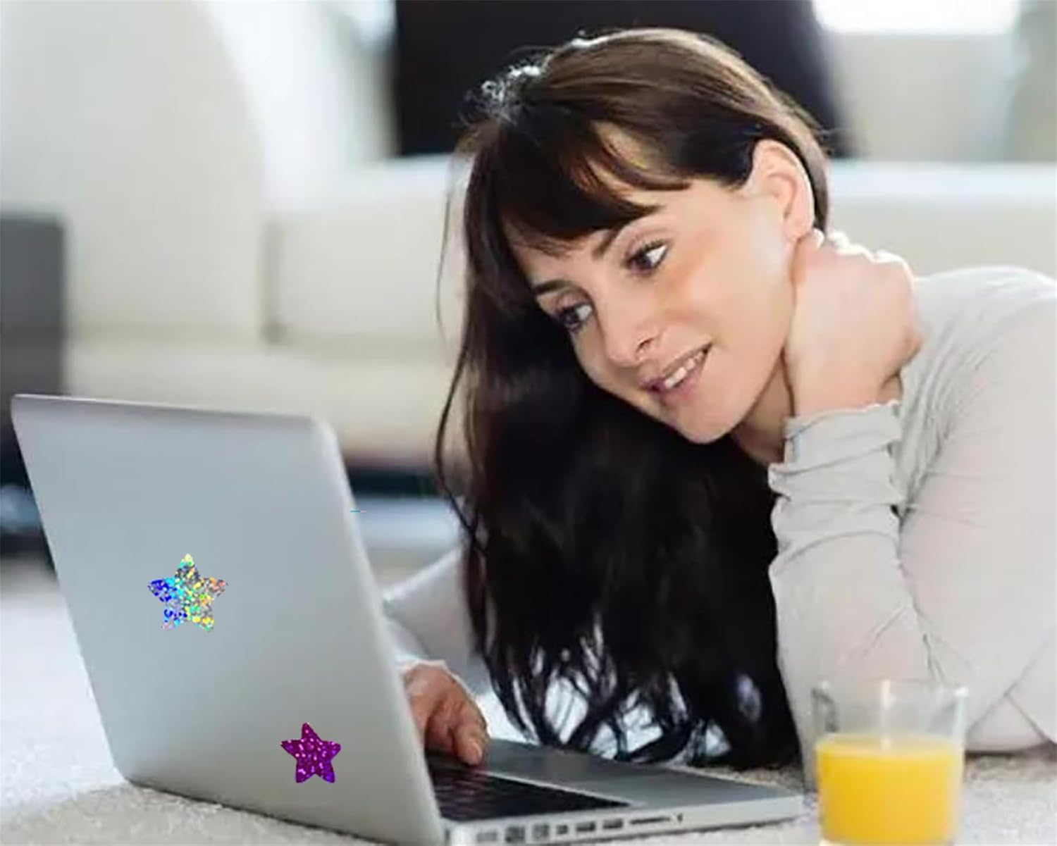 1000PCS Multicolor Star Stickers, Sparkly Foil Small Star Stickers, Motivational Stickers 1" Diameter for Kids Reward, Arts and Crafts and Homeschool Teacher Supplies Planner and School Classroom - Gold+Multicolor image number 5