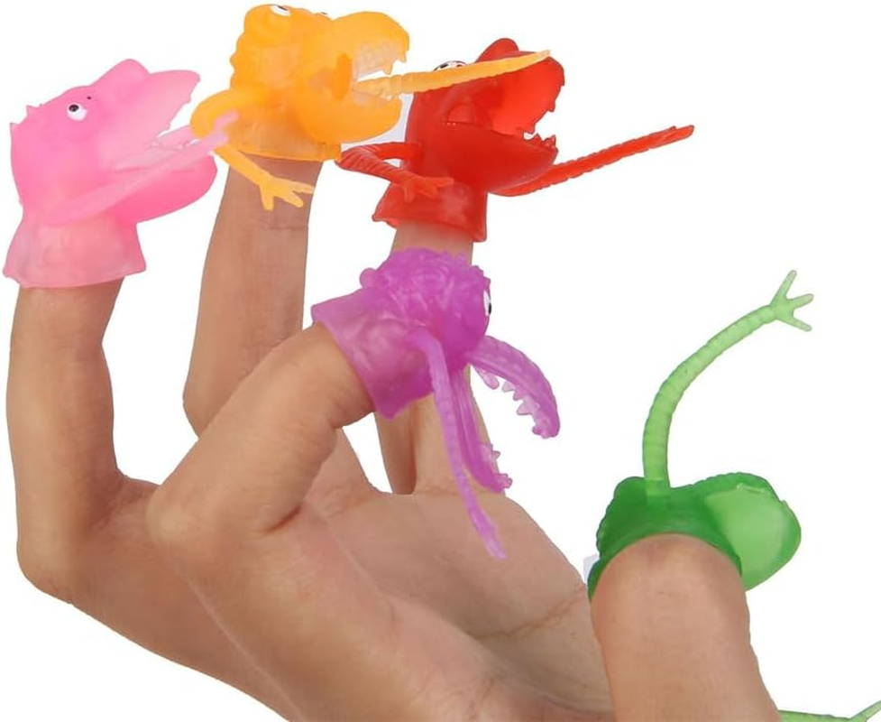20 PCS Tiny Finger Puppets, Little Monster Finger Toys Mini Prank Gag Performance Party Favors Funny Toys Weird Gag Gift Soft image number 5