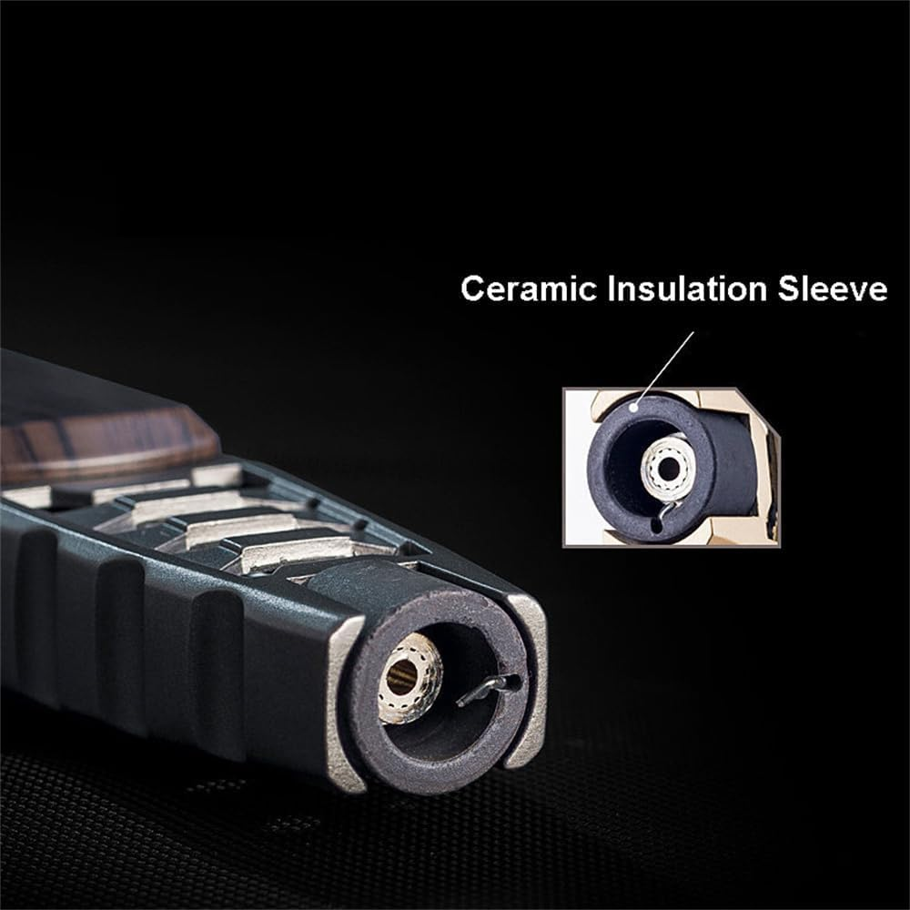 Brightfire Rechargeable Torch Lighter, Big Jet Butane Torch Lighters, Windproof Straight Torch Blue Flame Lighter, Turbine Jet Lighter Torch Heavy Duty Bright Fire Lighter (Black) image number 1