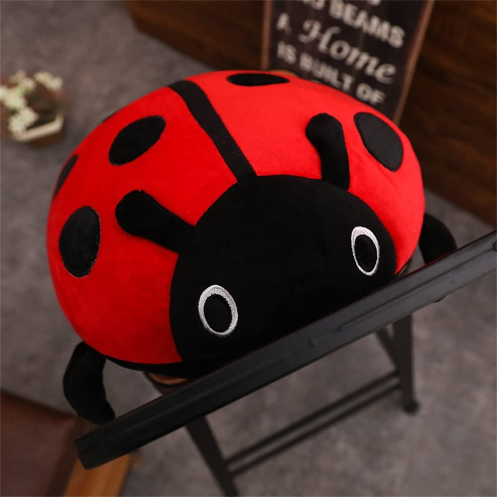 Cute Plush Toy Soft Ladybug Ladybird Insect Hold Doll Pillow Cushion Novelty Children Birthday Gift (Red, 30Cm/11Inch) image number 5