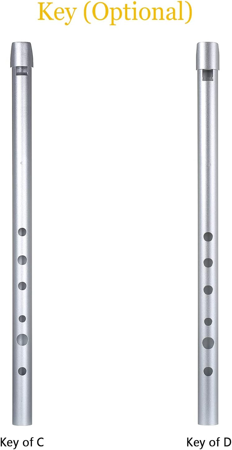Traditional Irish Tin Penny Whistle in Key of C for Beginners, Intermediates & Experts - 6-Hole Flute Wind Instrument image number 4